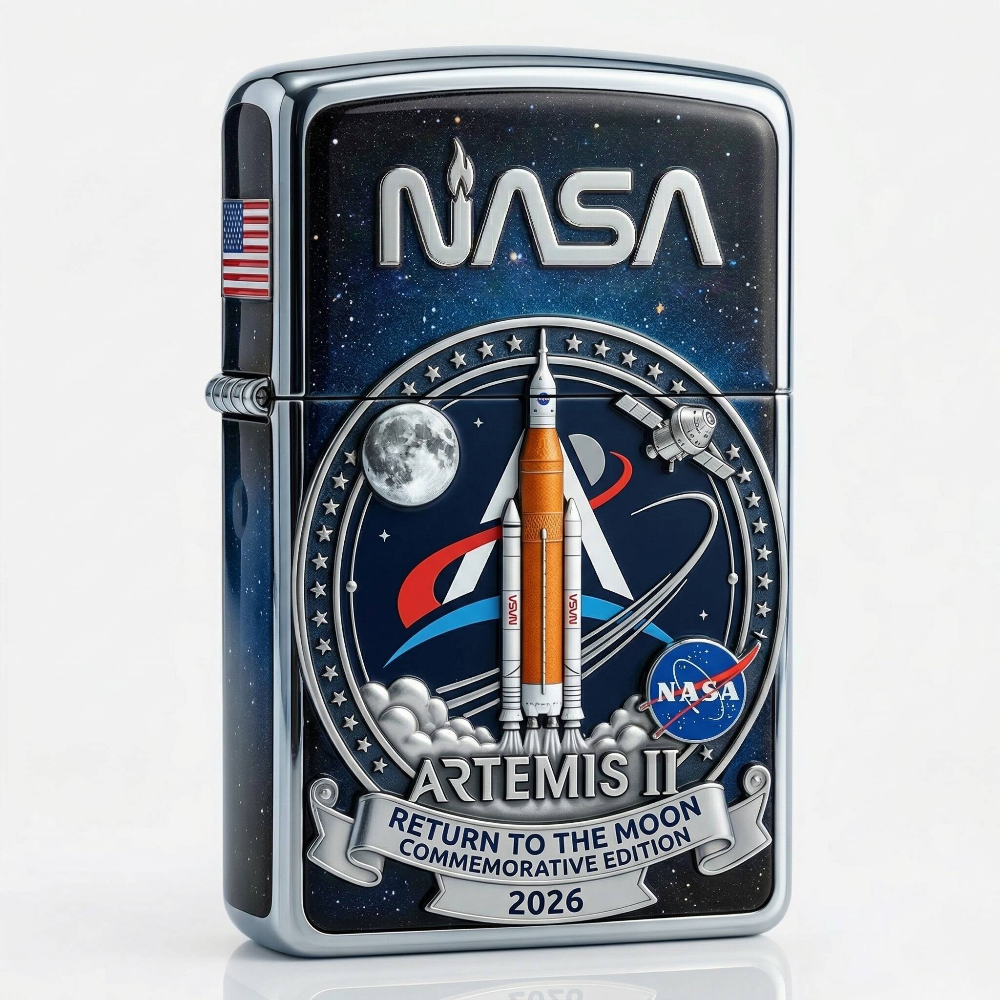 🌕 NASA Artemis II: Return to the Moon – Limited Edition Lighter 🔥