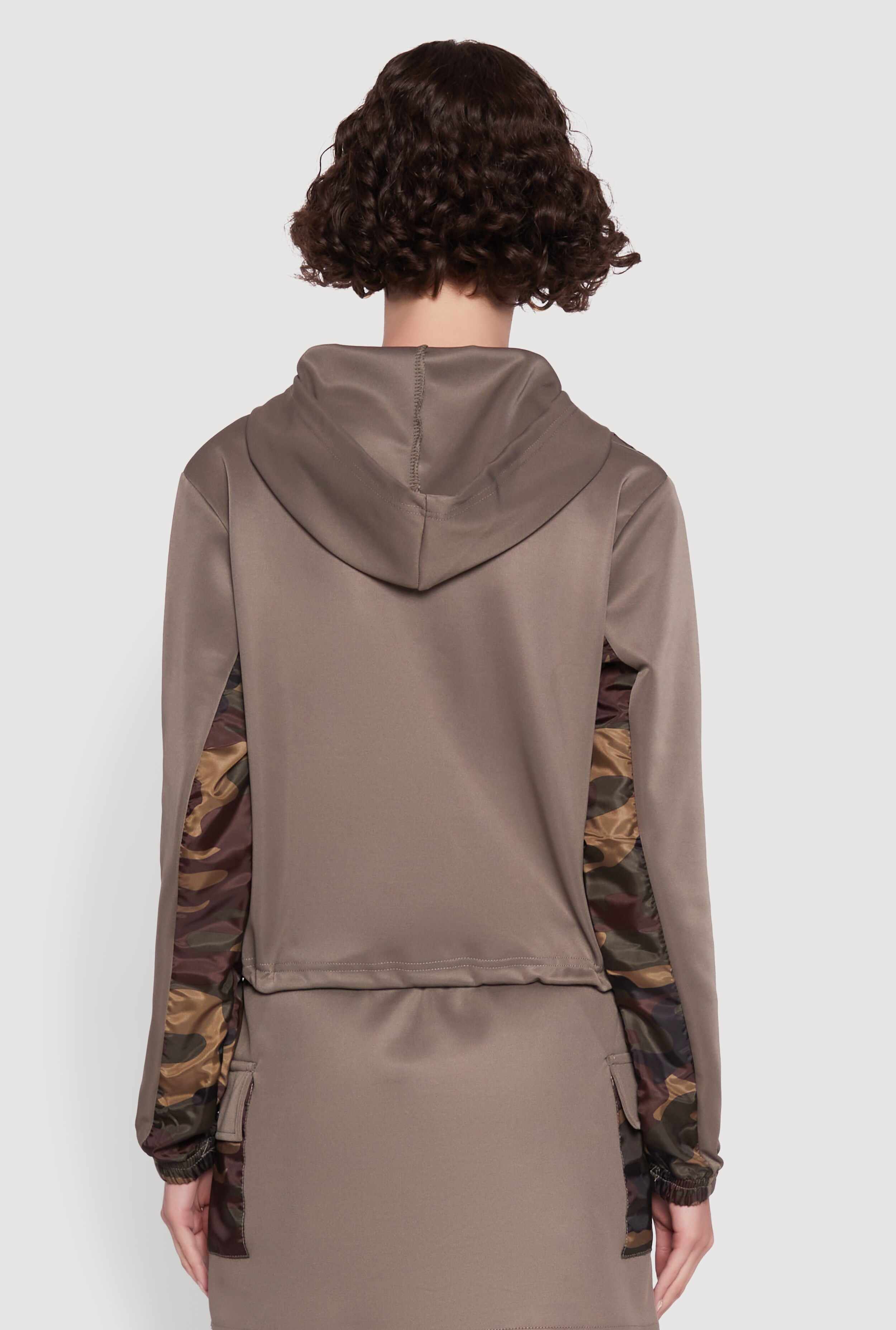 Color Block Quarter Zip Hoodie