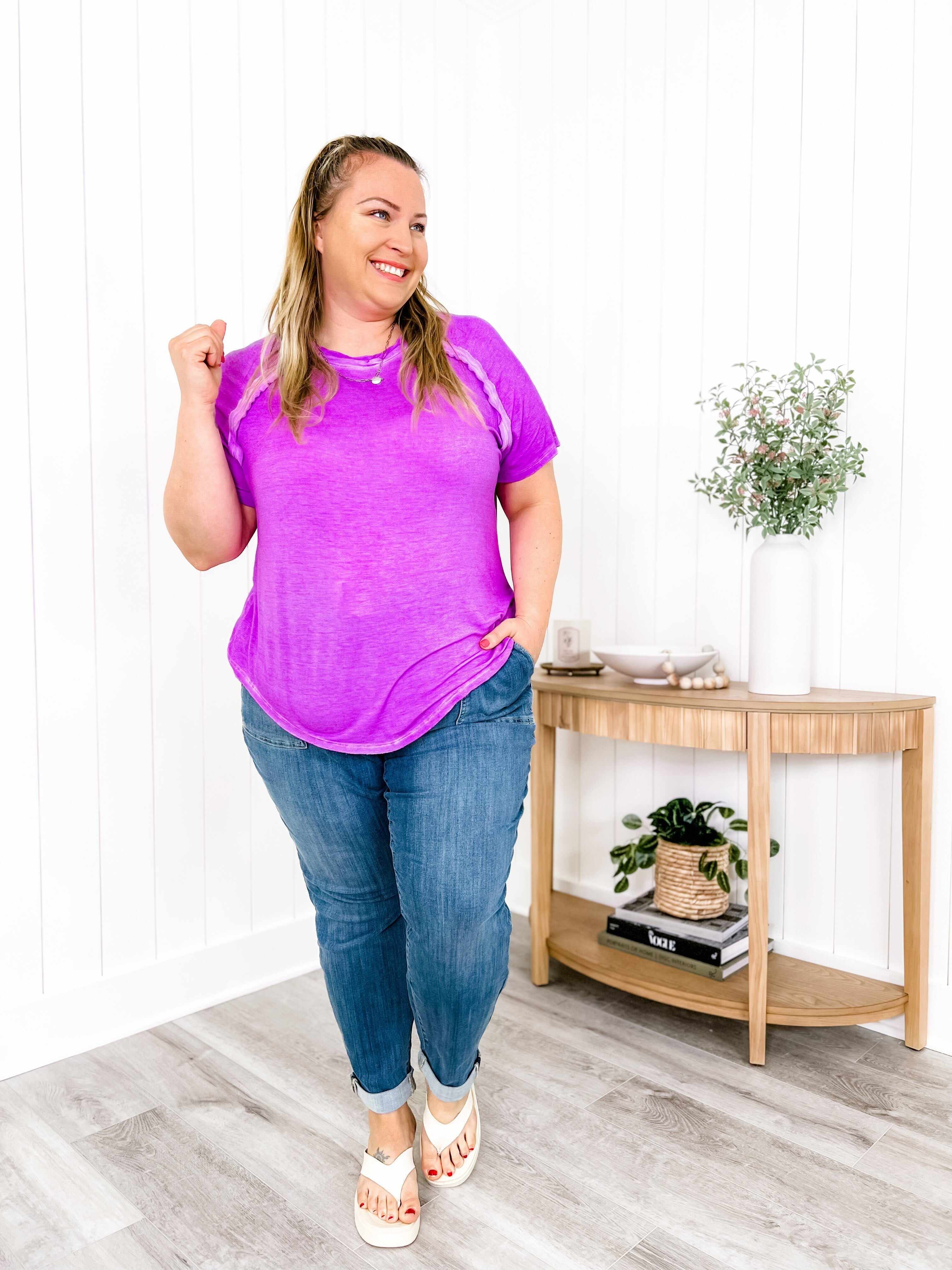 Airplane Mode Medium Wash Pull On Joggers