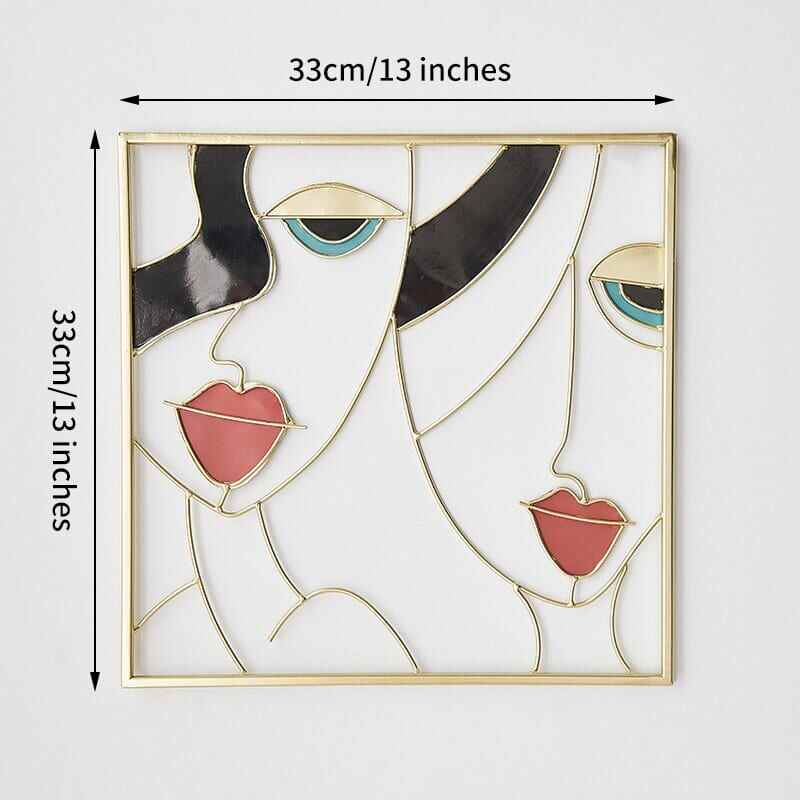 Female Face Macrame Art