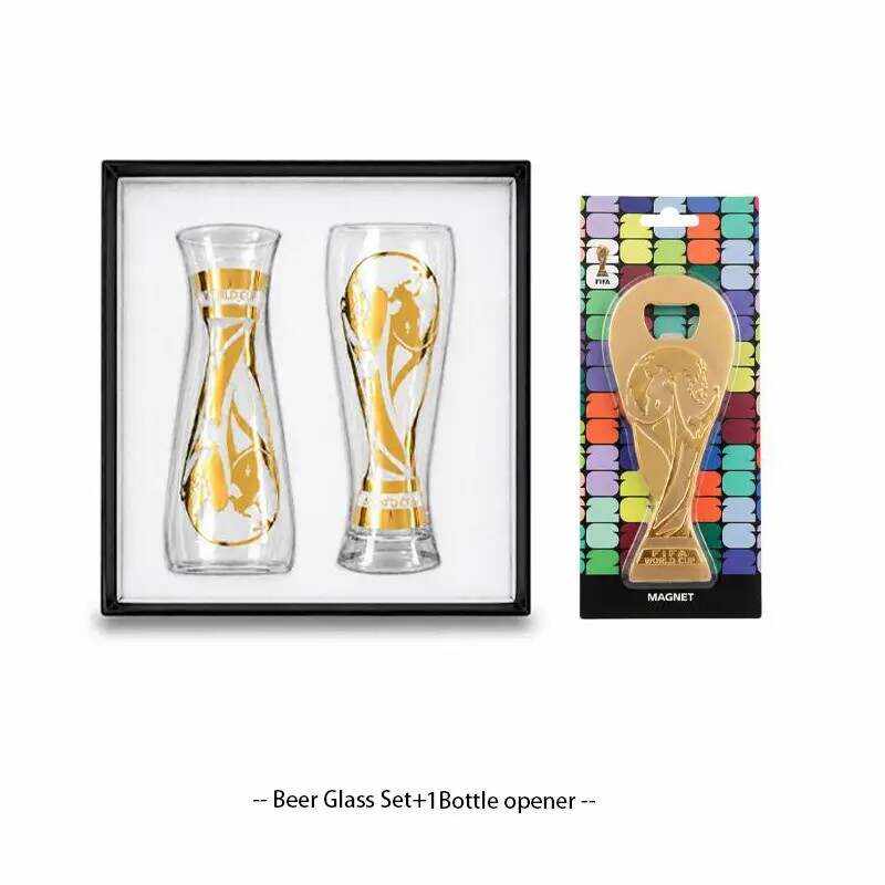 2026 Shatterproof Mugs （Not glass）and Magnetic Gold Opener set---Raise a cup to Victory Drink Drinkware Premium Soccer Gifts soccer fan gear