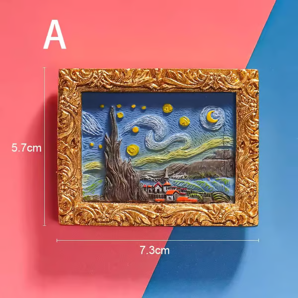 💖💖Van Gogh Inspired Fridge Magnet Set