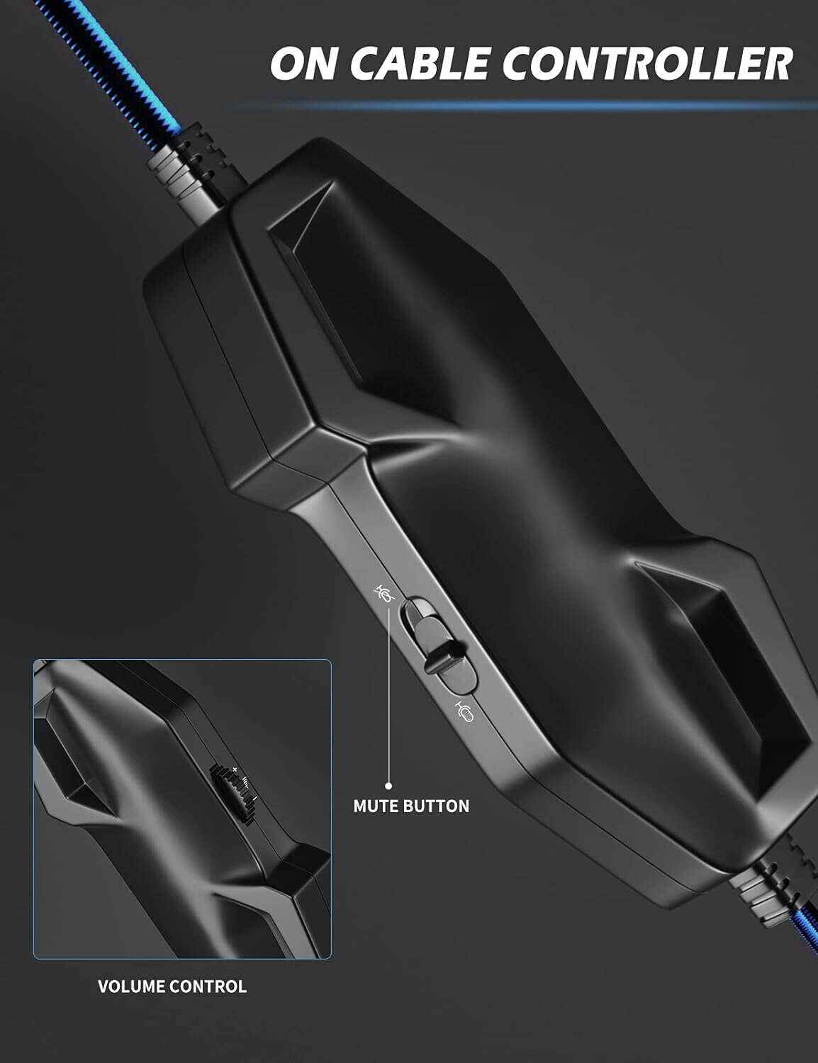 ZIUMIER Z66 Gaming Headset, Wired, Over-Ear, Noise Cancelling Mic, RGB Light, Stereo Surround Sound, Compatible with PS4, PS5, Xbox One, Laptop (Green)