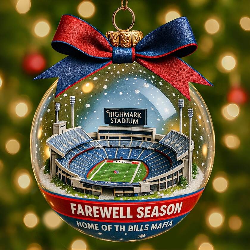 Bills Highmark Stadium Farewell Season Ornament (1973-2025)