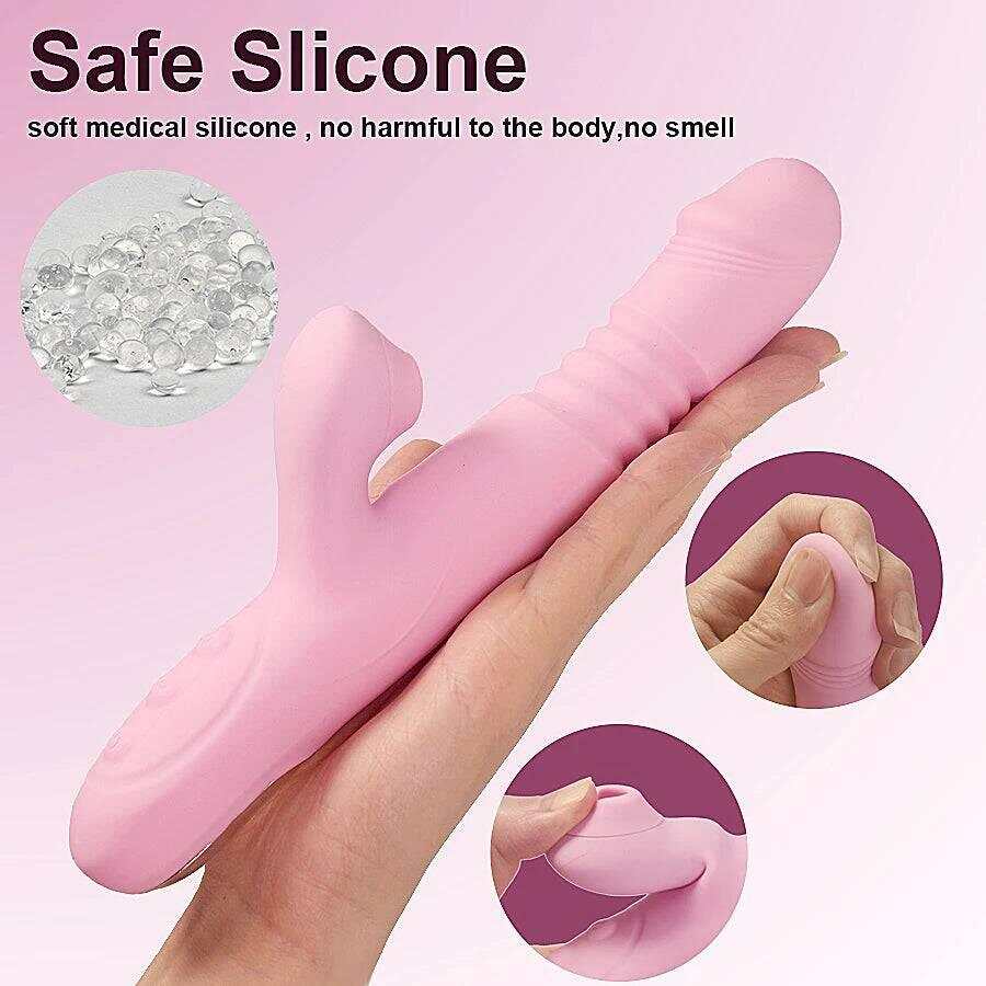 Heating Dildo Vibrator with Clitoral Suction & G-Spot Rotation – Ultimate Pleasure Massager for Women