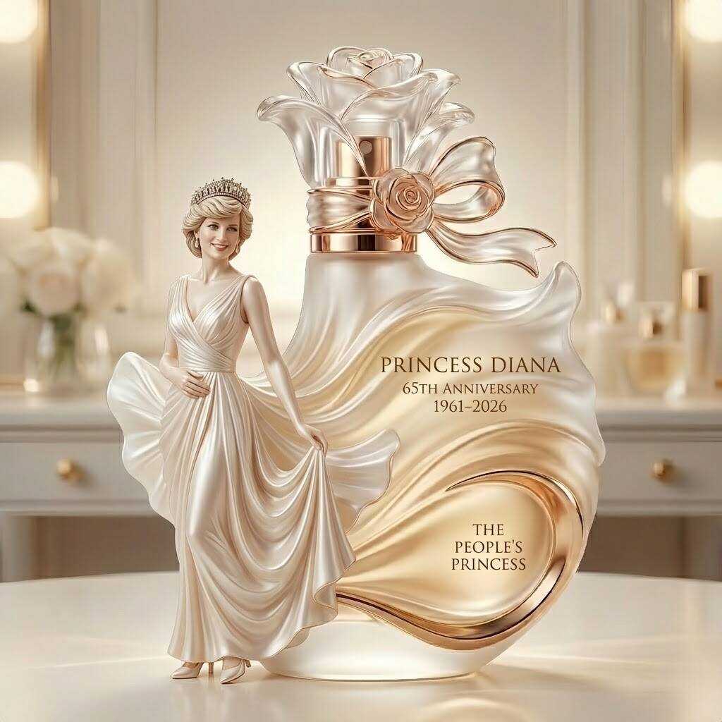 Princess Diana 65th Anniversary Perfume Sculpture