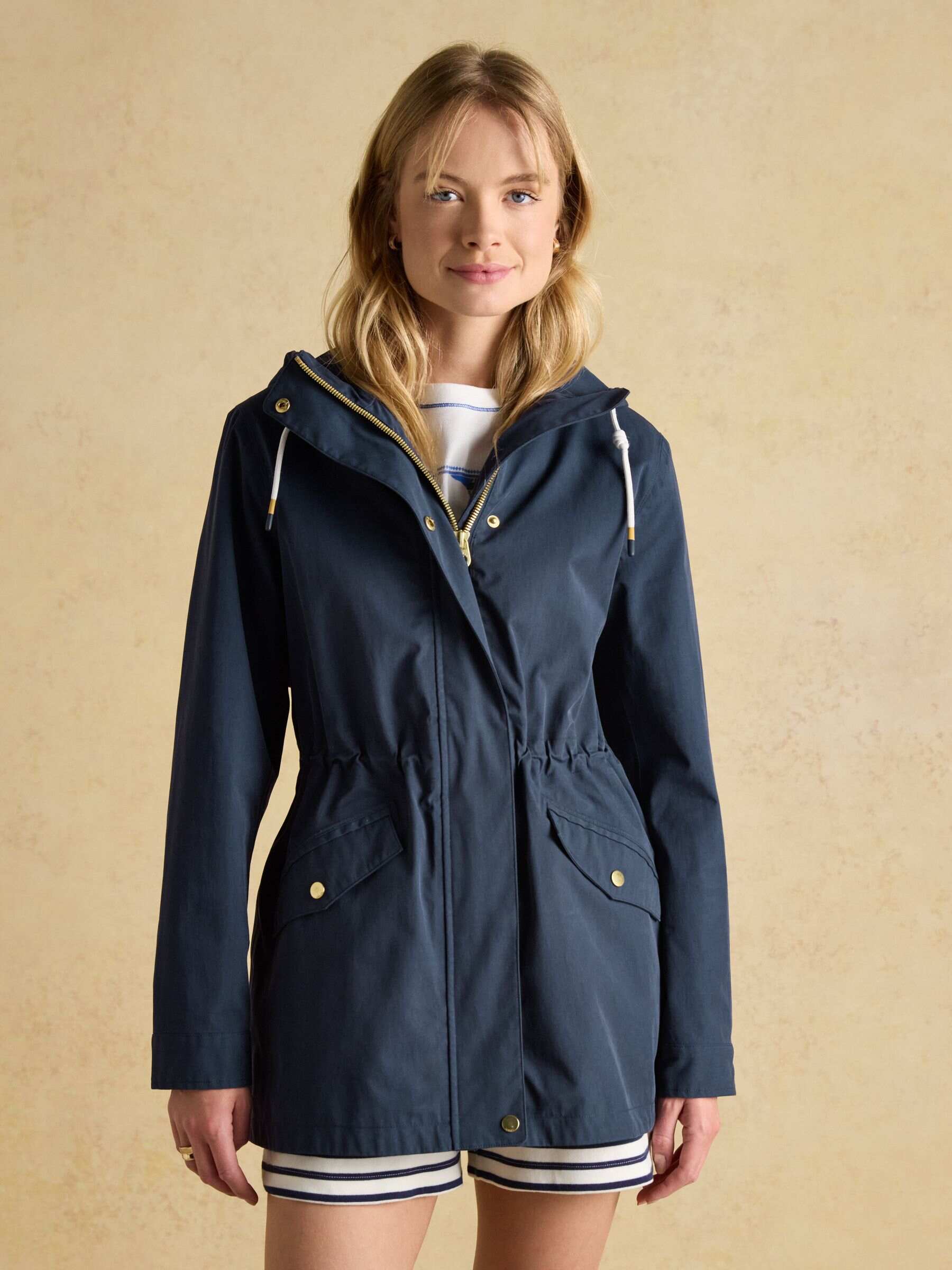 Portwell Beige Waterproof Raincoat With Hood