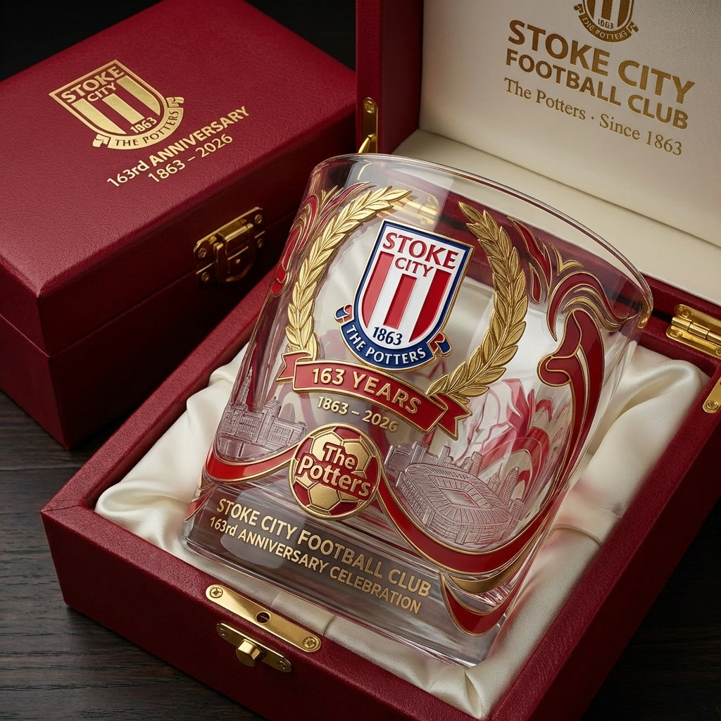 Stoke City FC 163 Years Commemorative Whisky Glass (Pre-sale)