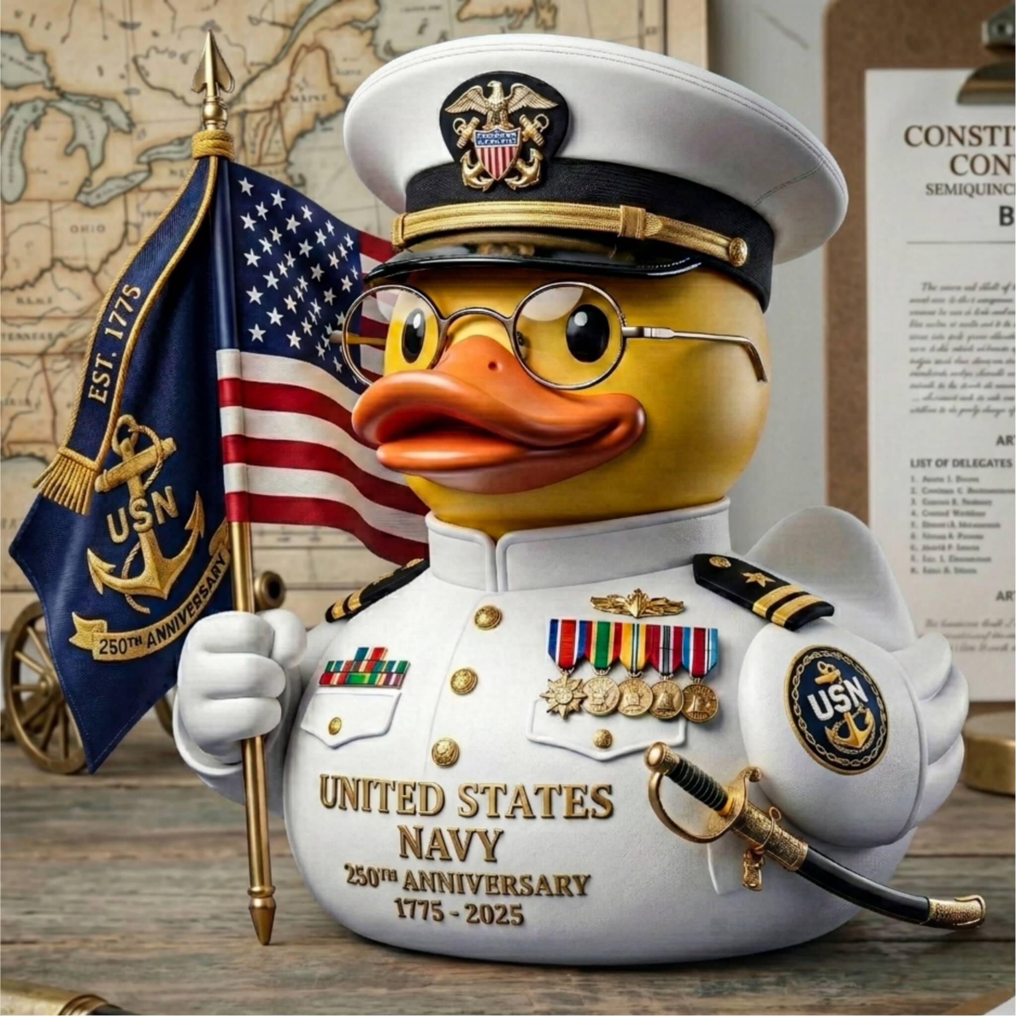 United States Navy 250th Anniversary Duck