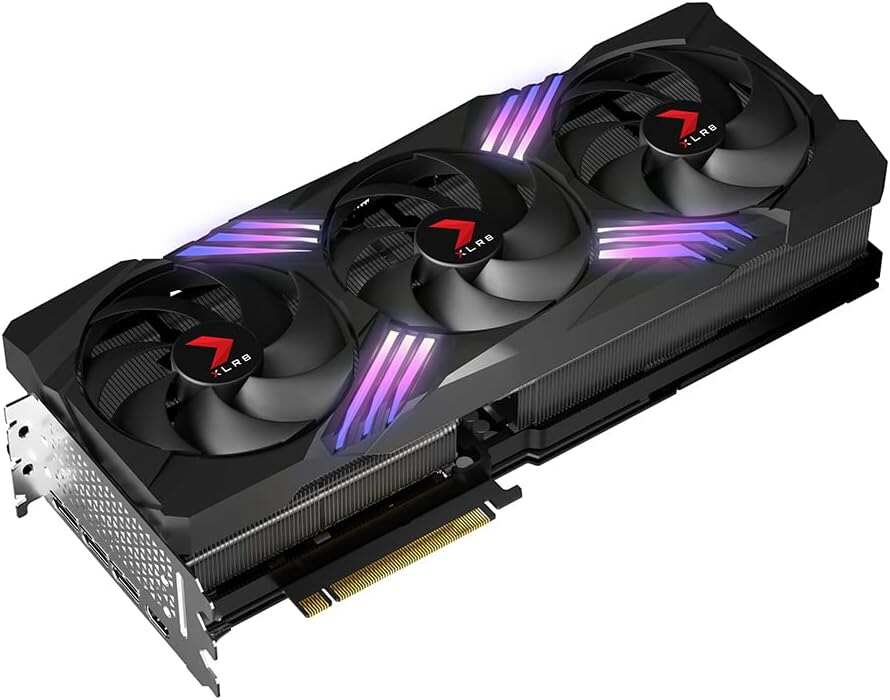 PNY GeForce RTX™ 4090 24GB XLR8 Gaming VERTO™ EPIC-X RGB™ OC Triple Fan Graphics Card DLSS 3 (ARGB, 384-bit, PCIe 4.0, GDDR6X, Supports 4k, Anti-Sag bracket, HDMI/DisplayPort)
