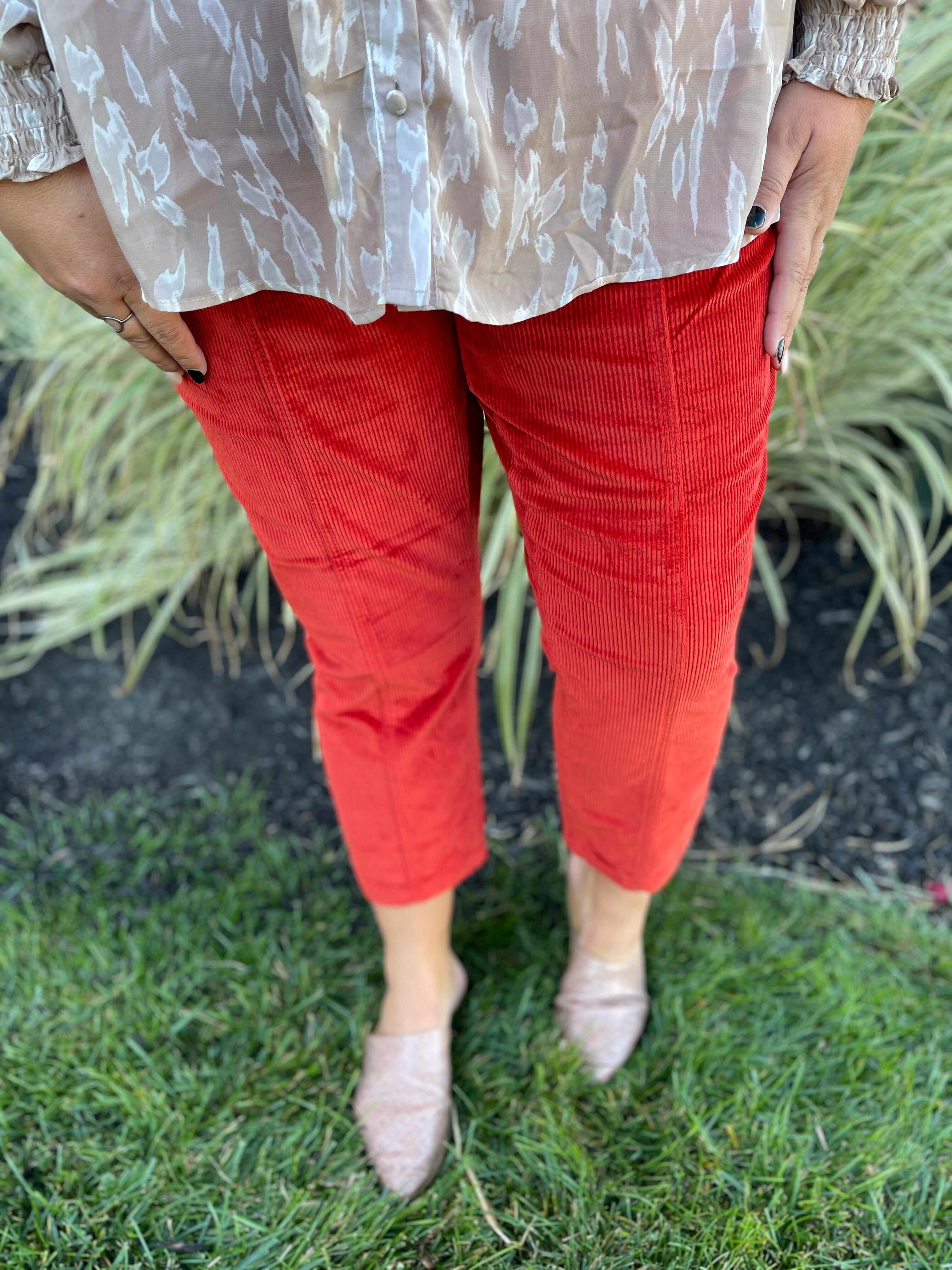 Plus/Reg Spice Up Your Life Corduroy Pants