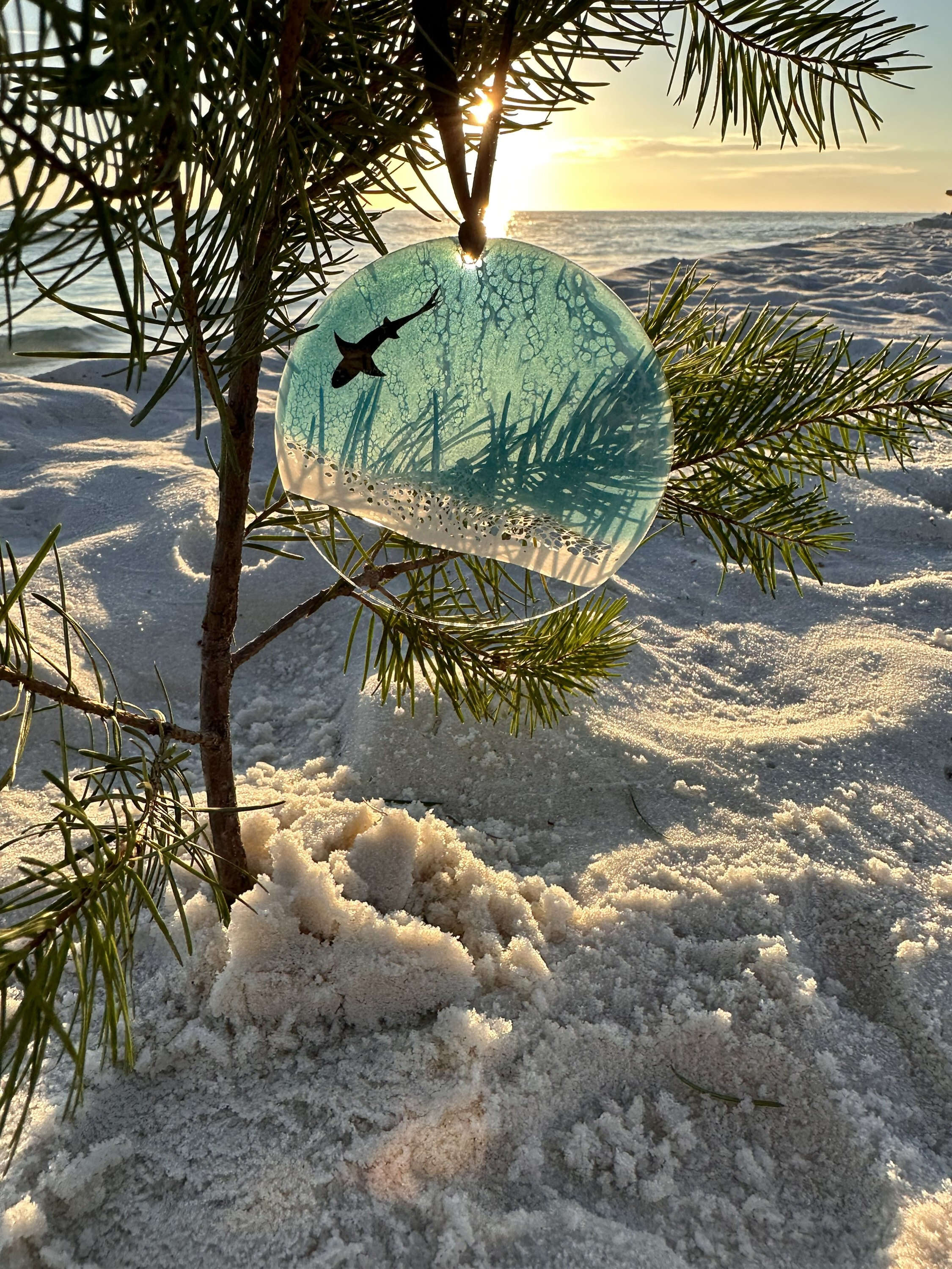 Beach Christmas Ornament