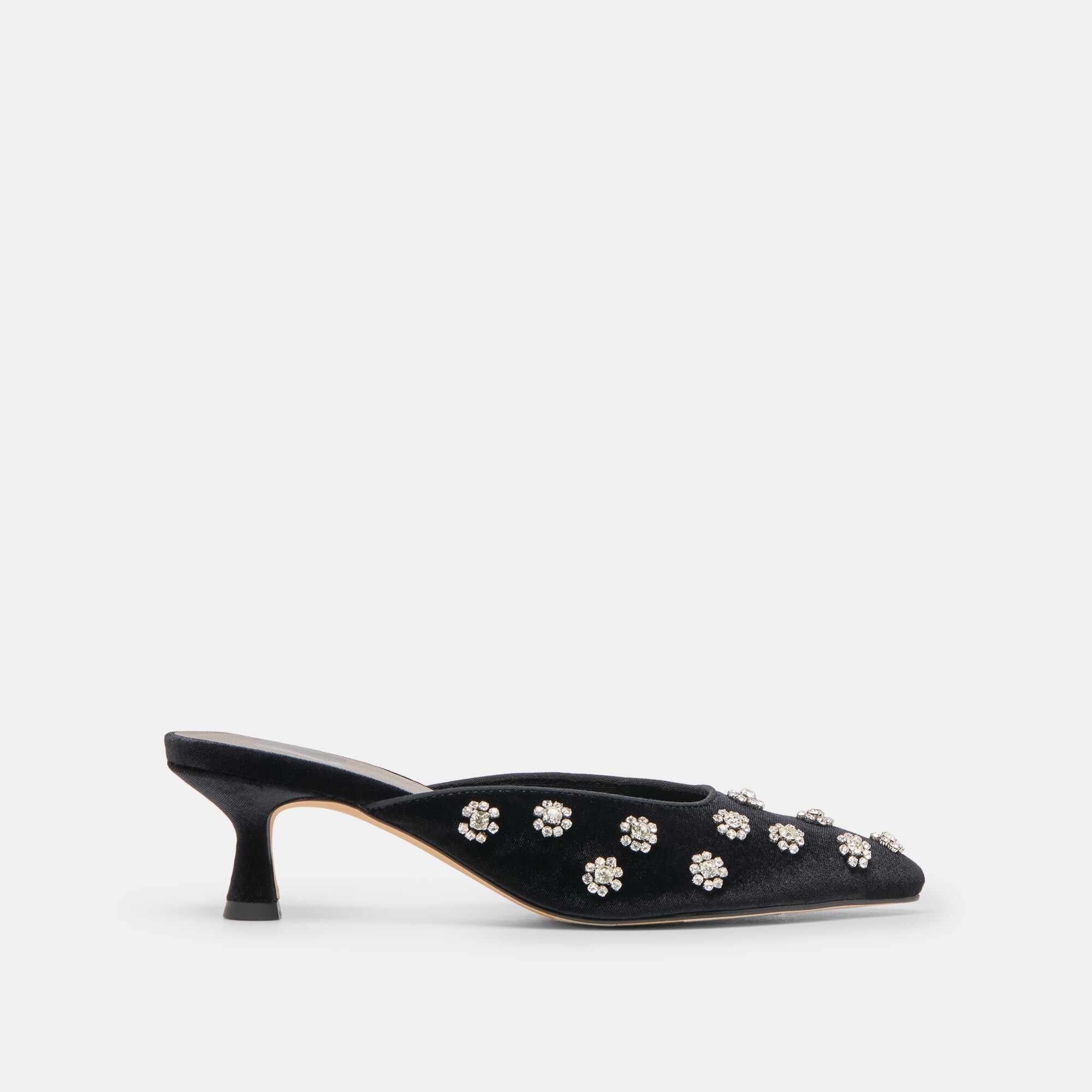 CLARA HEELS NERO VELVET