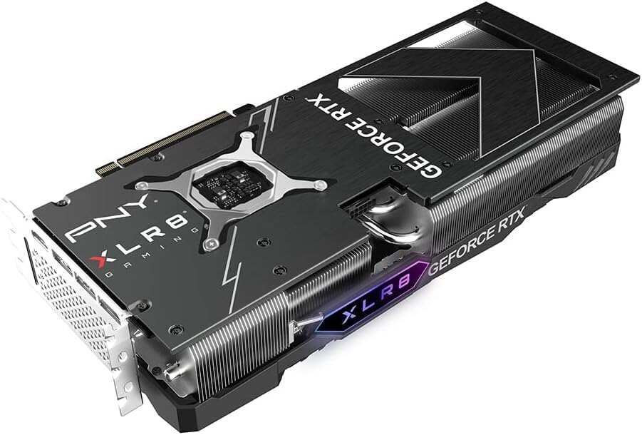 PNY GeForce RTX™ 4070 Ti Super 16GB VERTO™ OC Triple Fan Graphics Card DLSS 3 (256-bit, GDDR6X, PCIe 4.0, HDMI/DisplayPort, Supports 4k, incl. Adapter & Support Bracket, 3 slot)