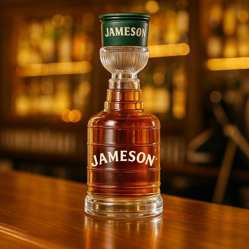 Stanley Cup Trophy Whiskey Bottle