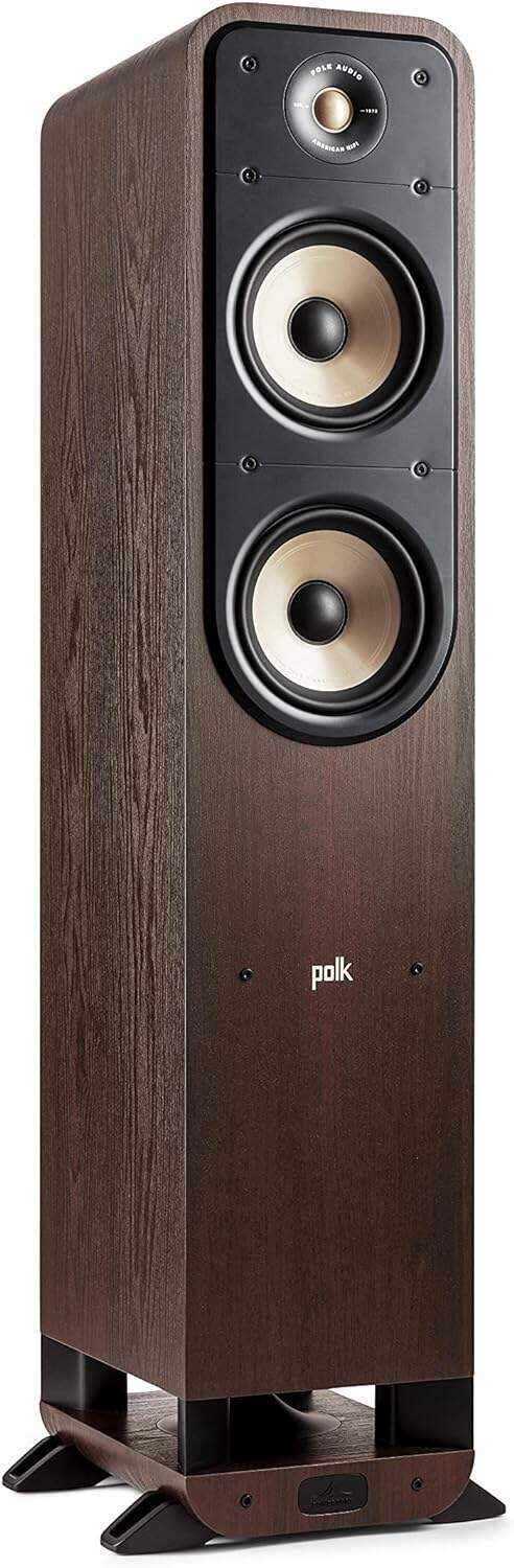 Polk Audio Signature Elite ES20 Bookshelf Speaker - Hi-Res Audio Certified,Dolby Atmos & DTS:X Compatible, 1