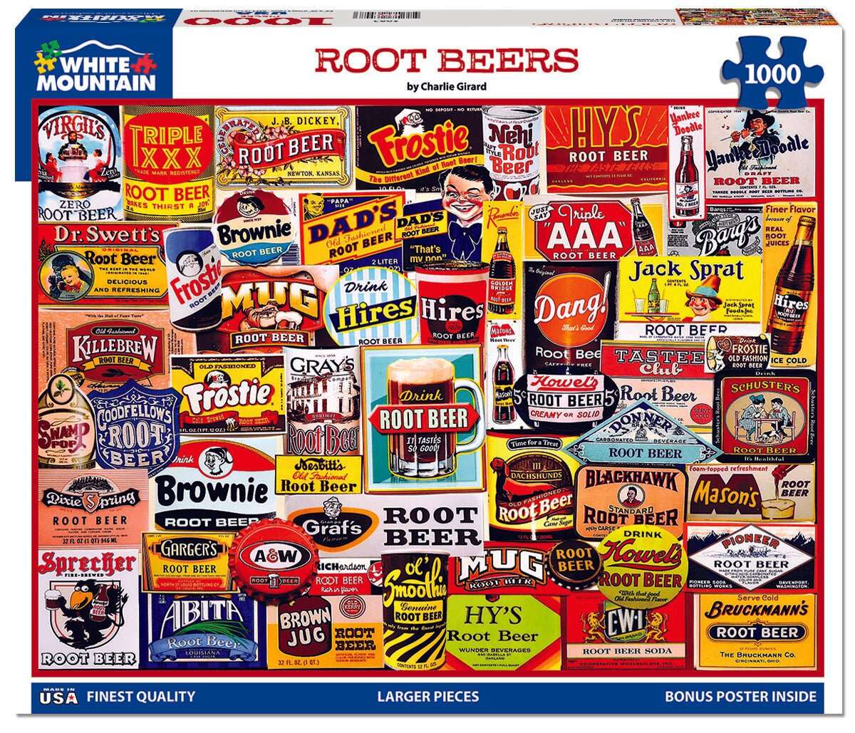 Root Beers (2085pz) - 1000 Piece Jigsaw Puzzle