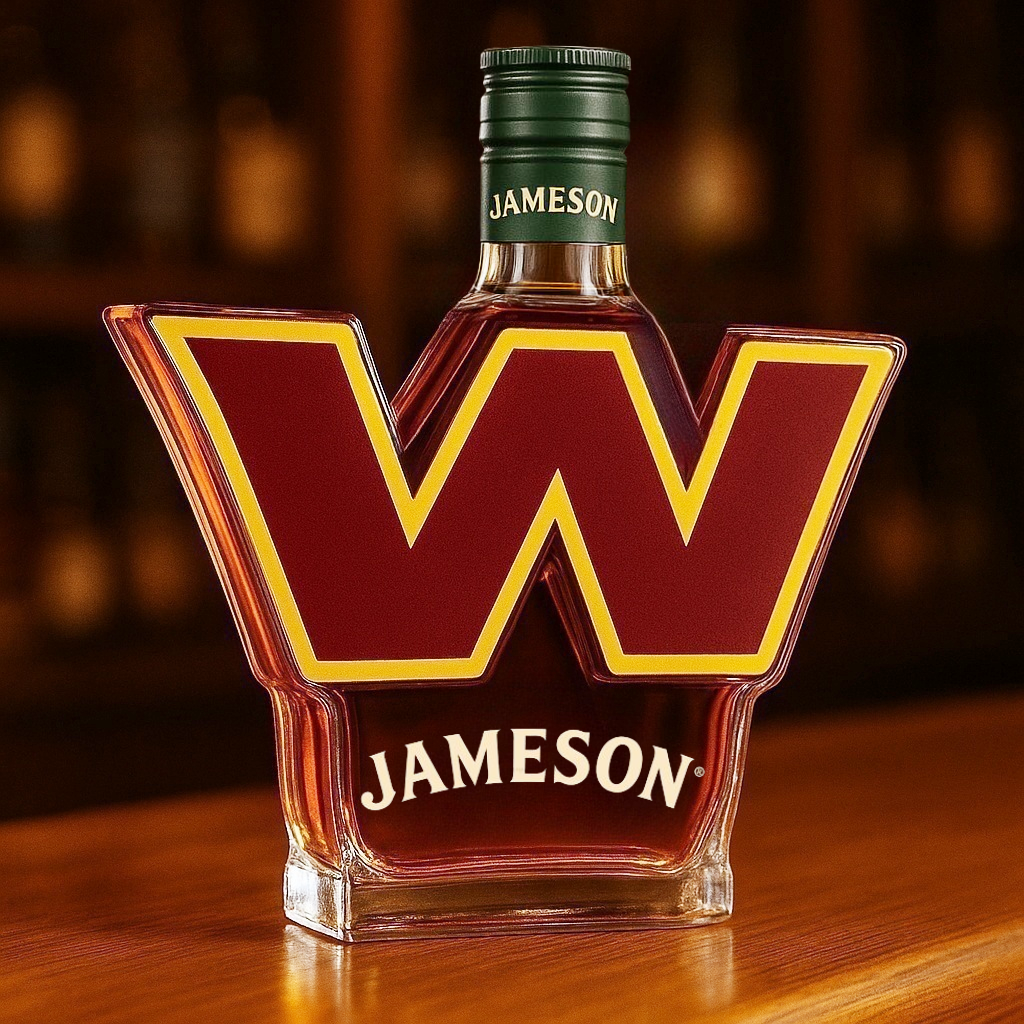 Washington Commanders Whiskey Bottle