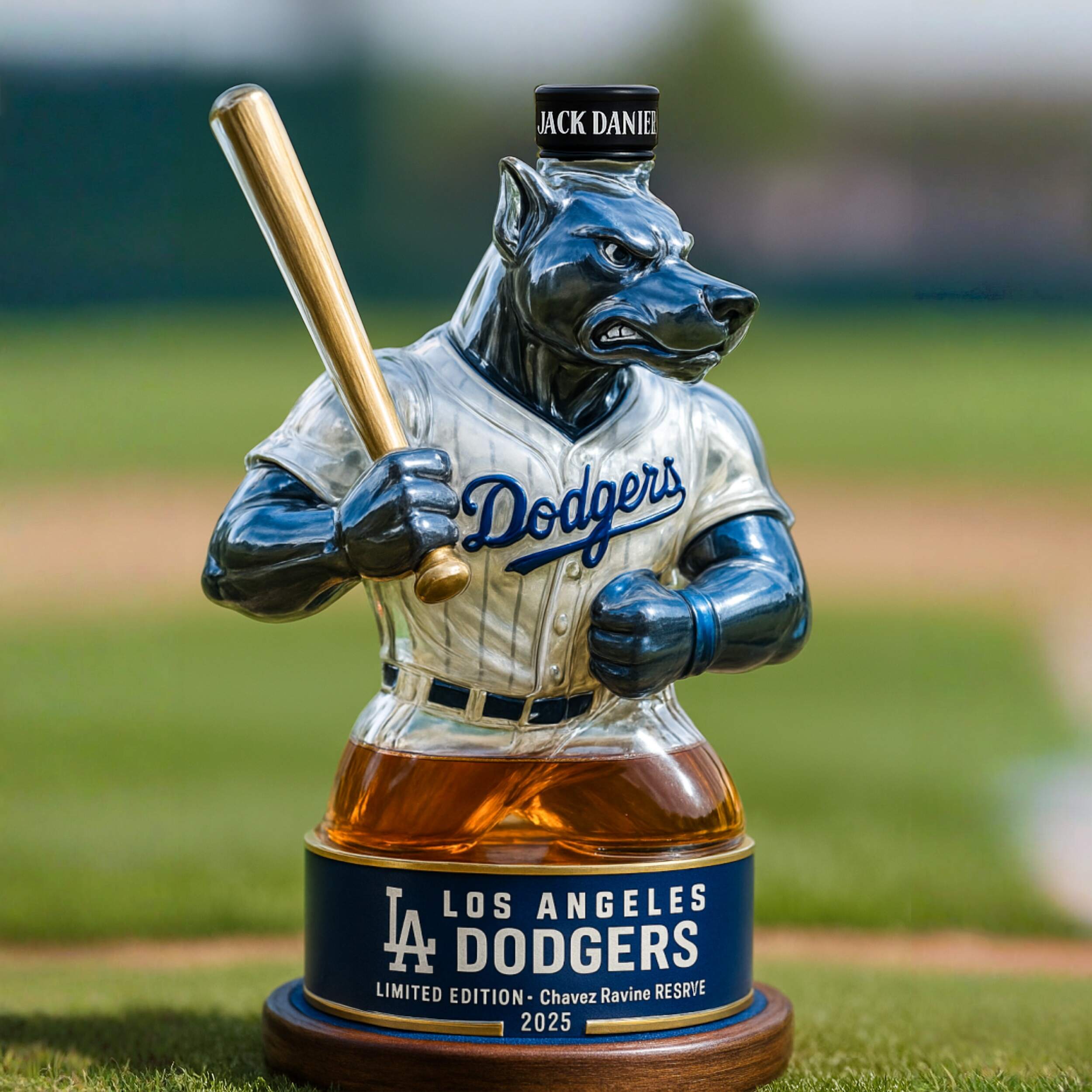 Los Angeles Dodgers Whiskey Bottle