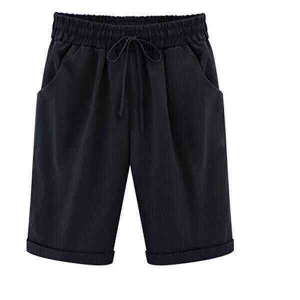 Colorful Plus Size Pockets Casual Shorts
