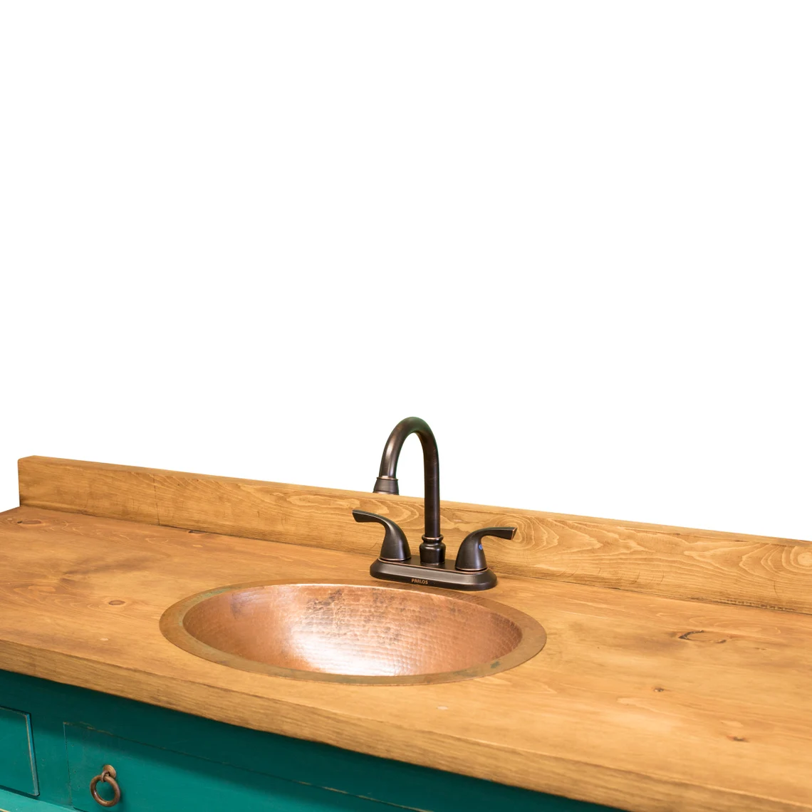 Azureus Bathroom Vanity with Rustic Accents