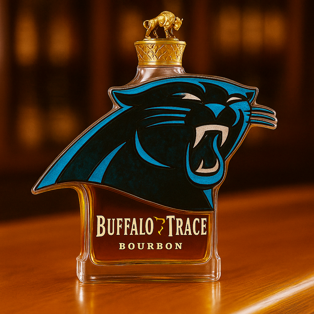 Carolina Panthers Whiskey Bottle