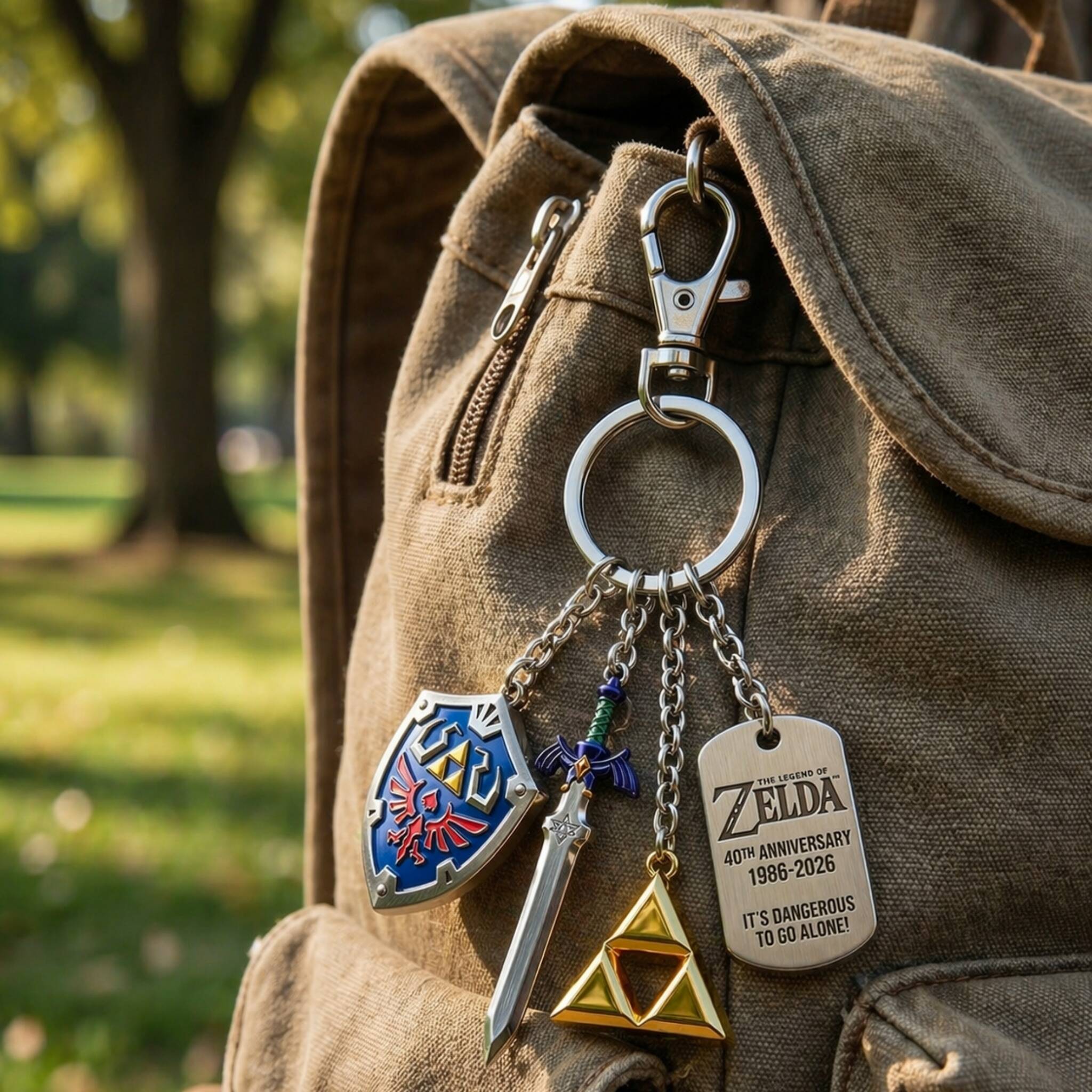 The Legend of Zelda 40th Anniversary Hylian Hero's Arsenal Collector Keychain ⚔️