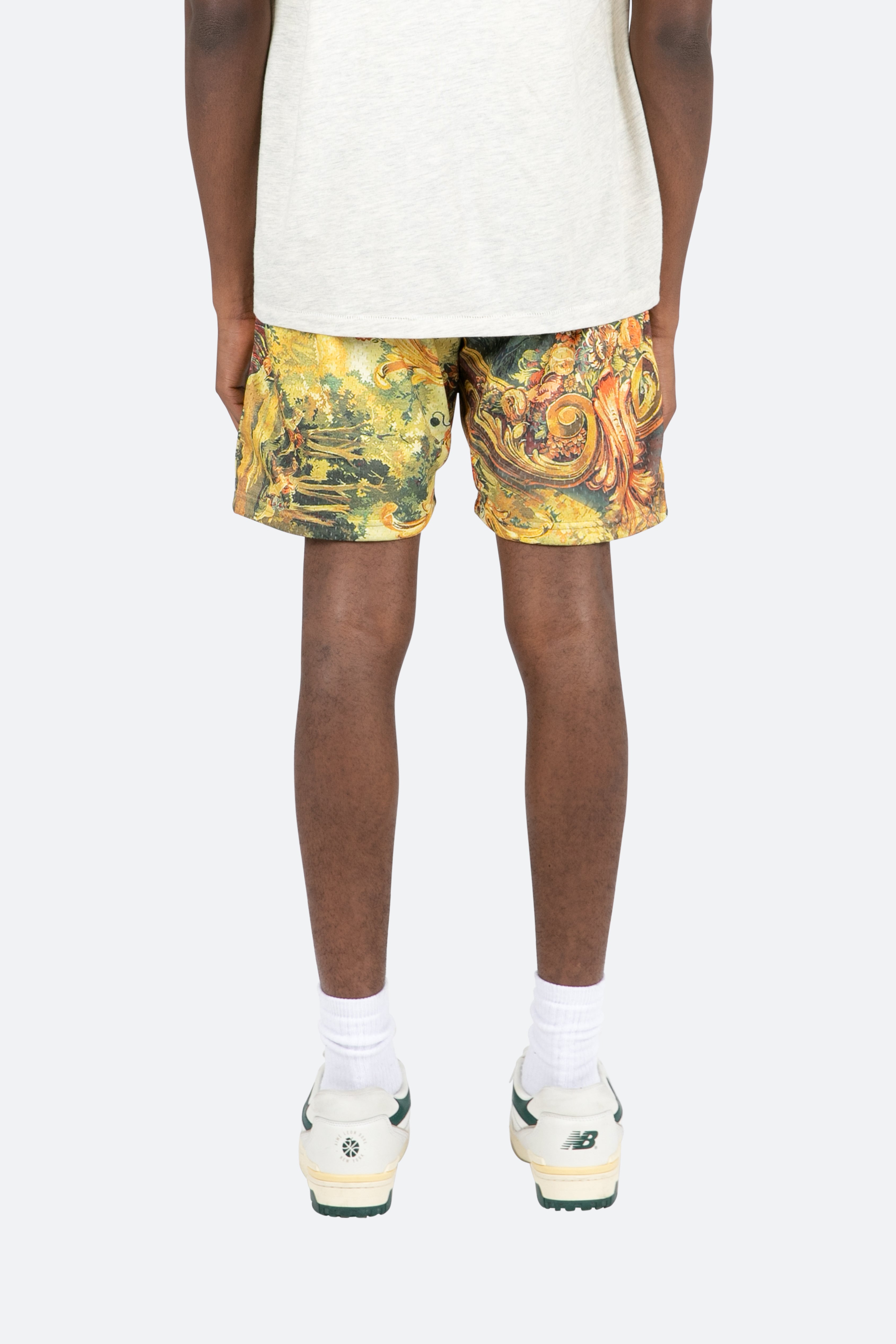 Tapestry Mesh Shorts - Multi