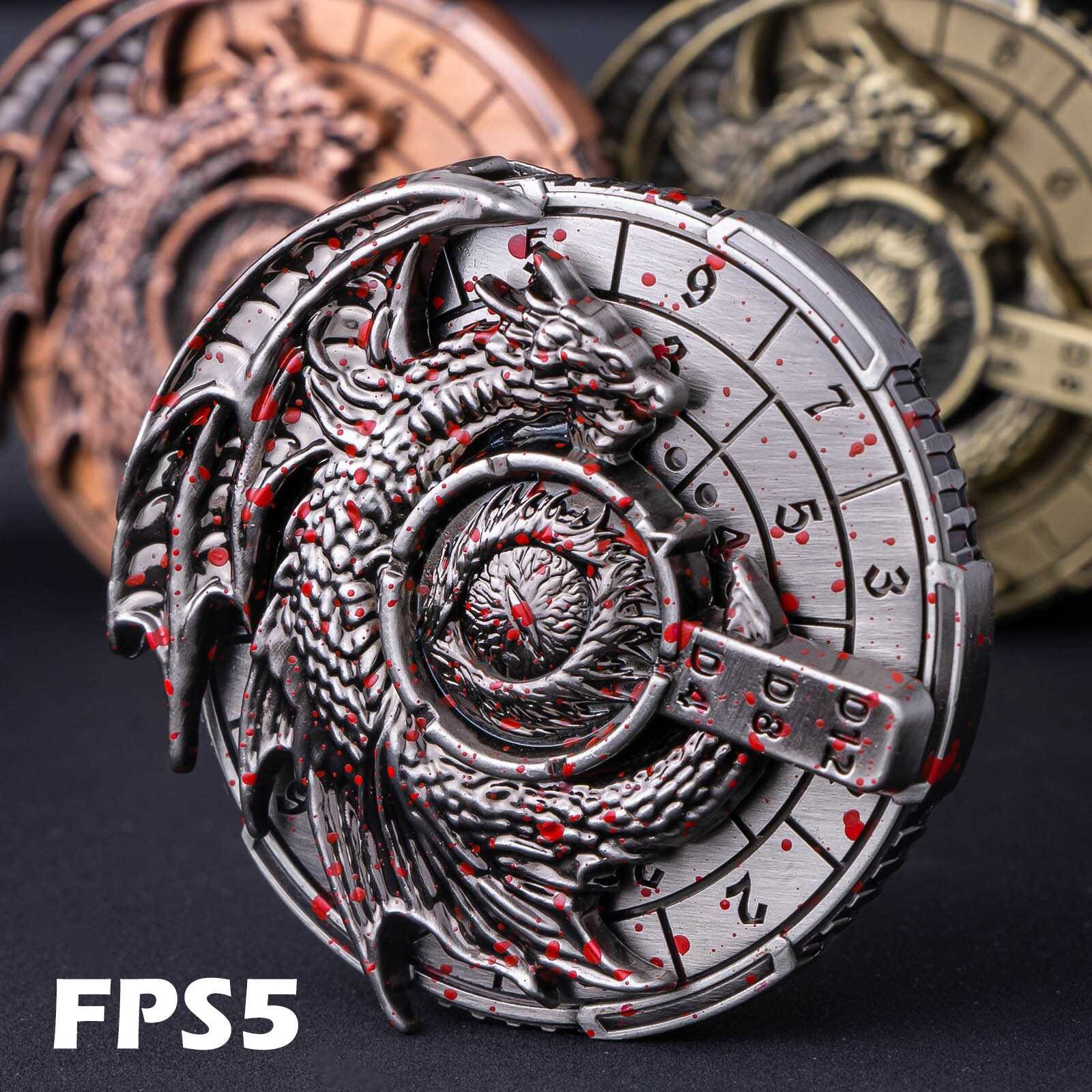 7-in-1 DnD Metal Dragon Compass Dice