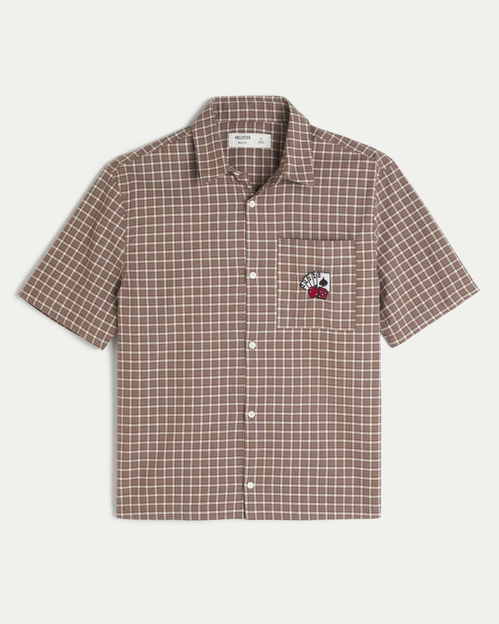 Boxy Short-Sleeve Cherry Graphic Shirt