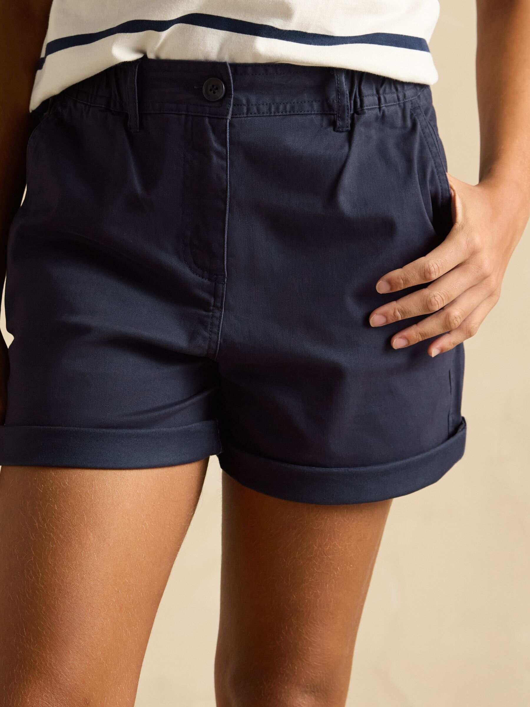 Chino Navy Shorts