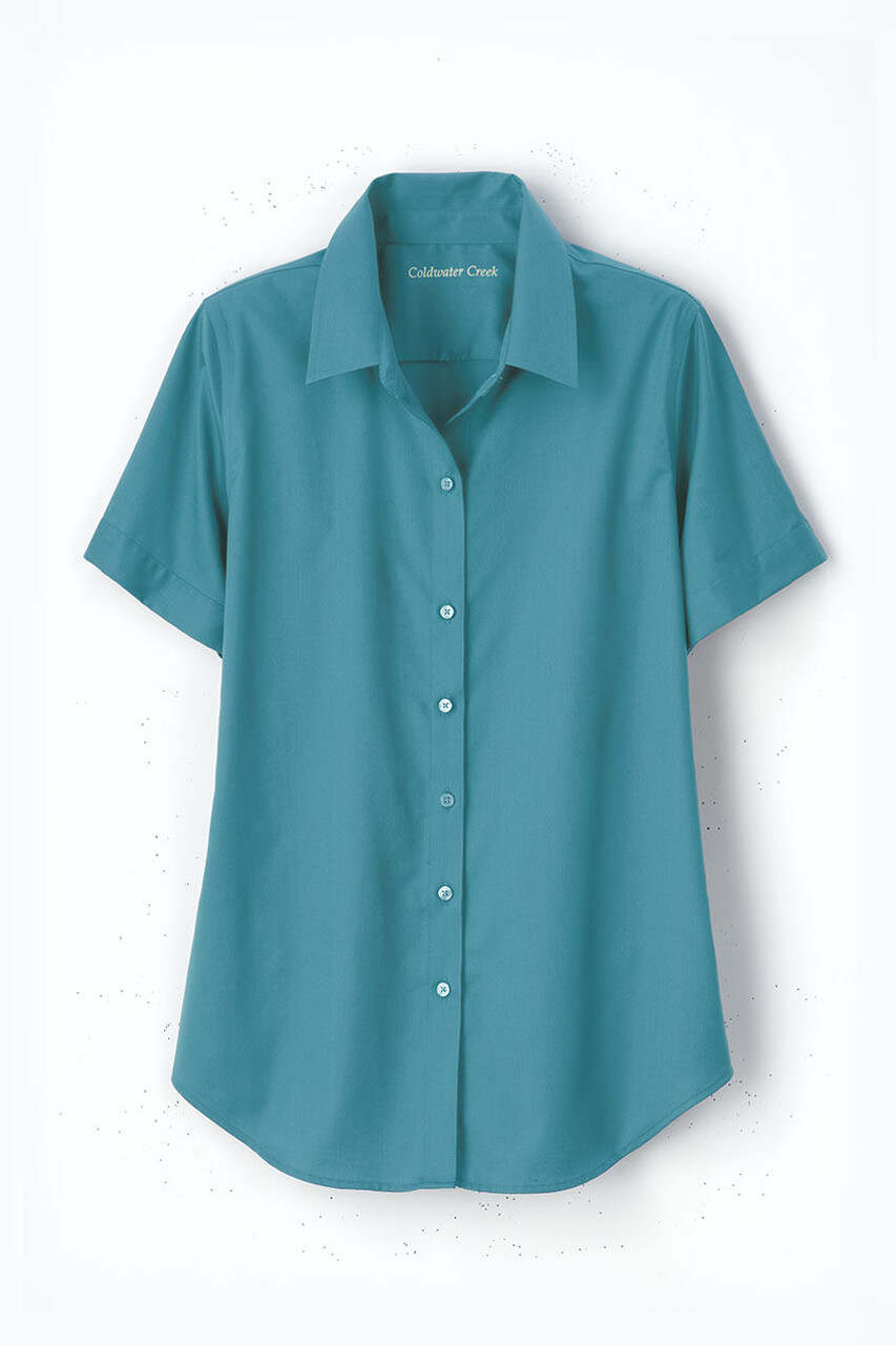Short Sleeve Stain Stop No-Iron Shirt