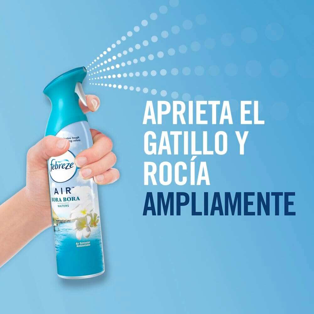 Febreze Air Freshener Spray, Linen & Sky, Odor Eliminator for Strong Odors, 8.8 Oz (2 Count)