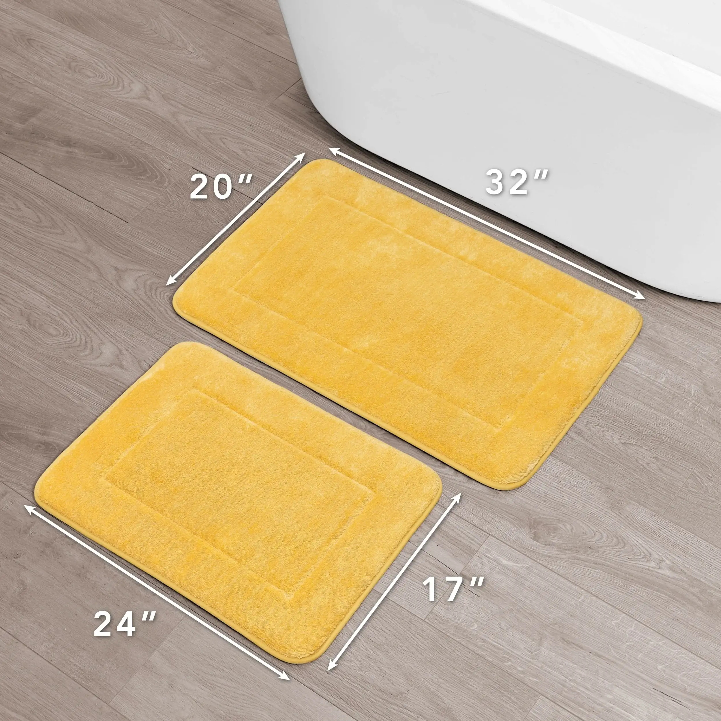 Oliver Brown Terry Memory Foam Bath Mat