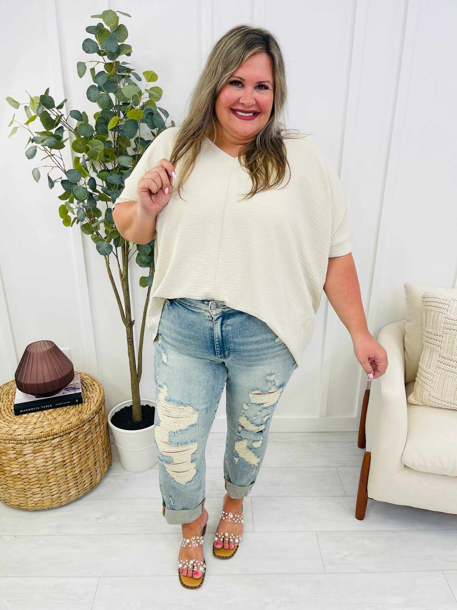 REG/CURVY Cuff It Boyfriend Jeans
