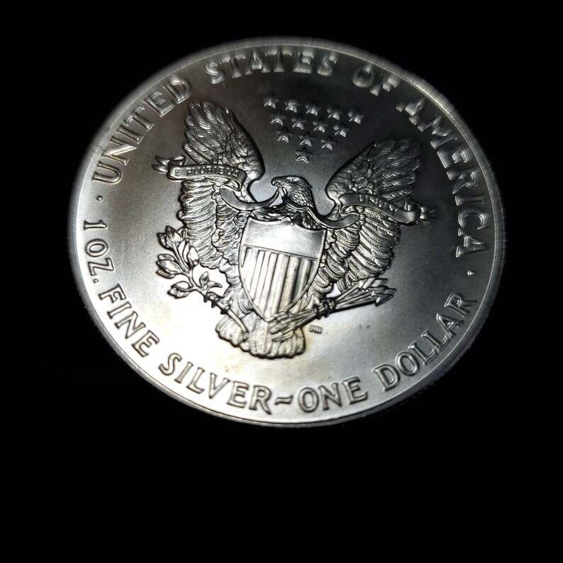 1991  American Silver Eagle BU  -  1 Oz .999-   Key date   Lot# 817