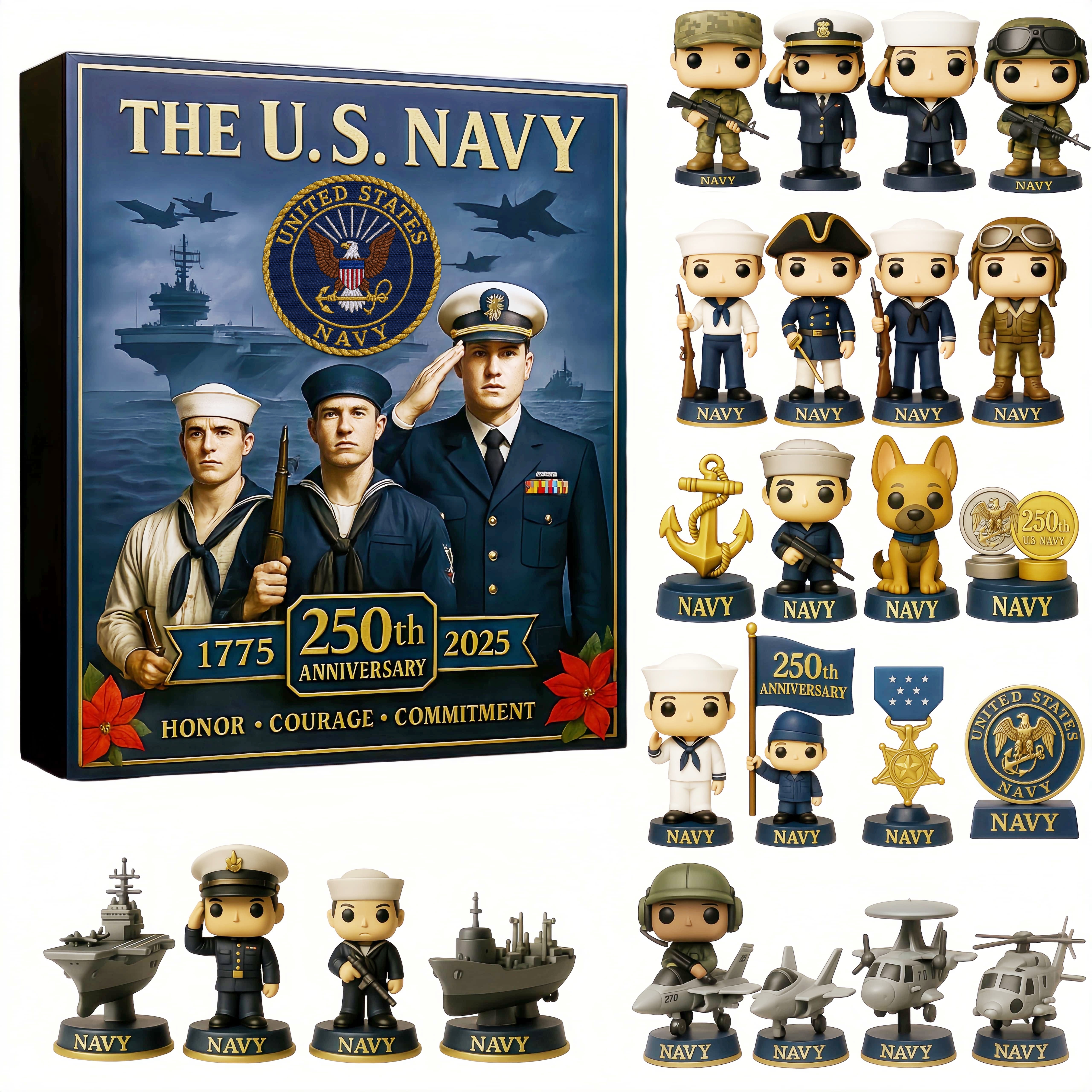 U.S. Military 250th Anniversary  Collector’s Advent Calendar