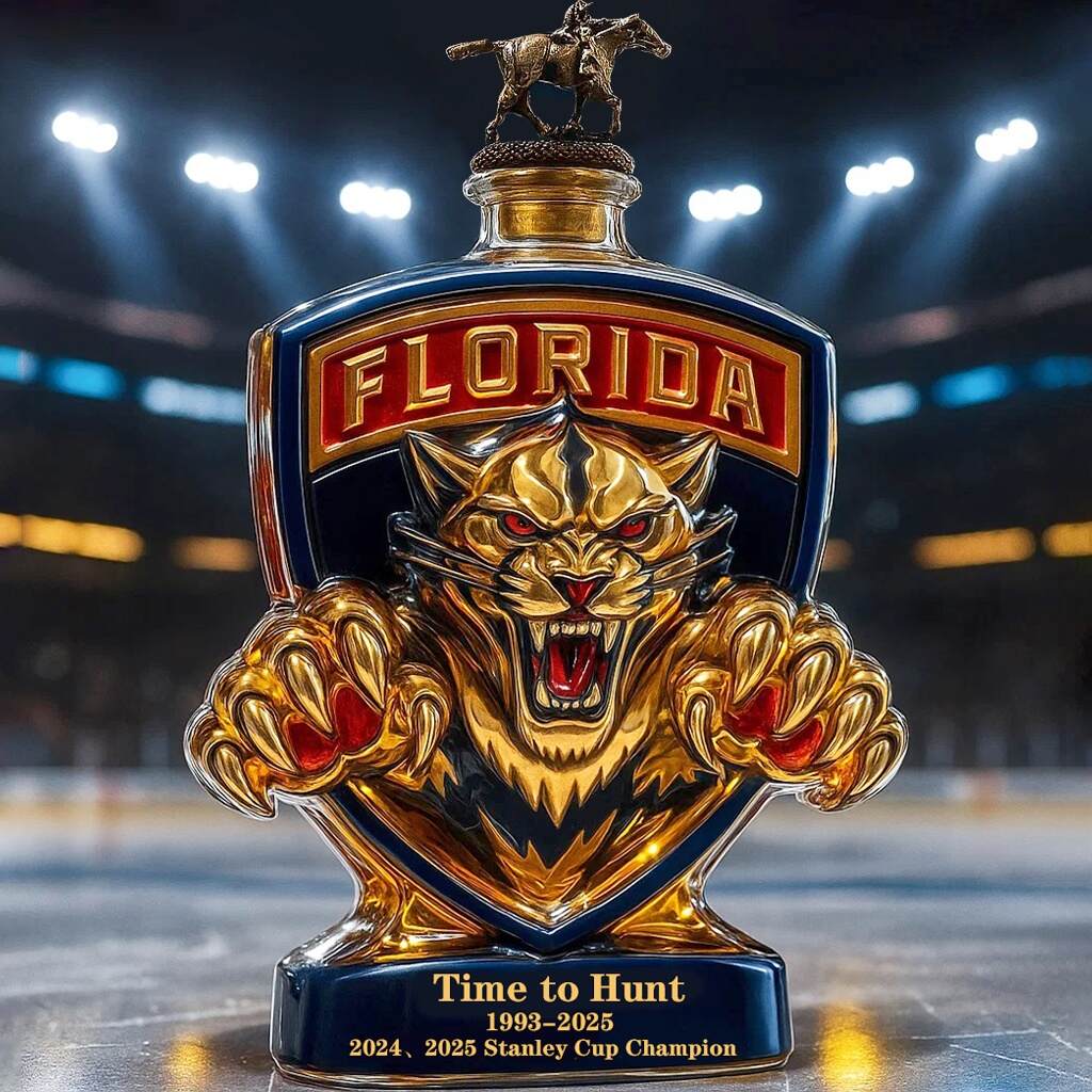 Florida Panthers Commemorative Edition Whisky Bottle