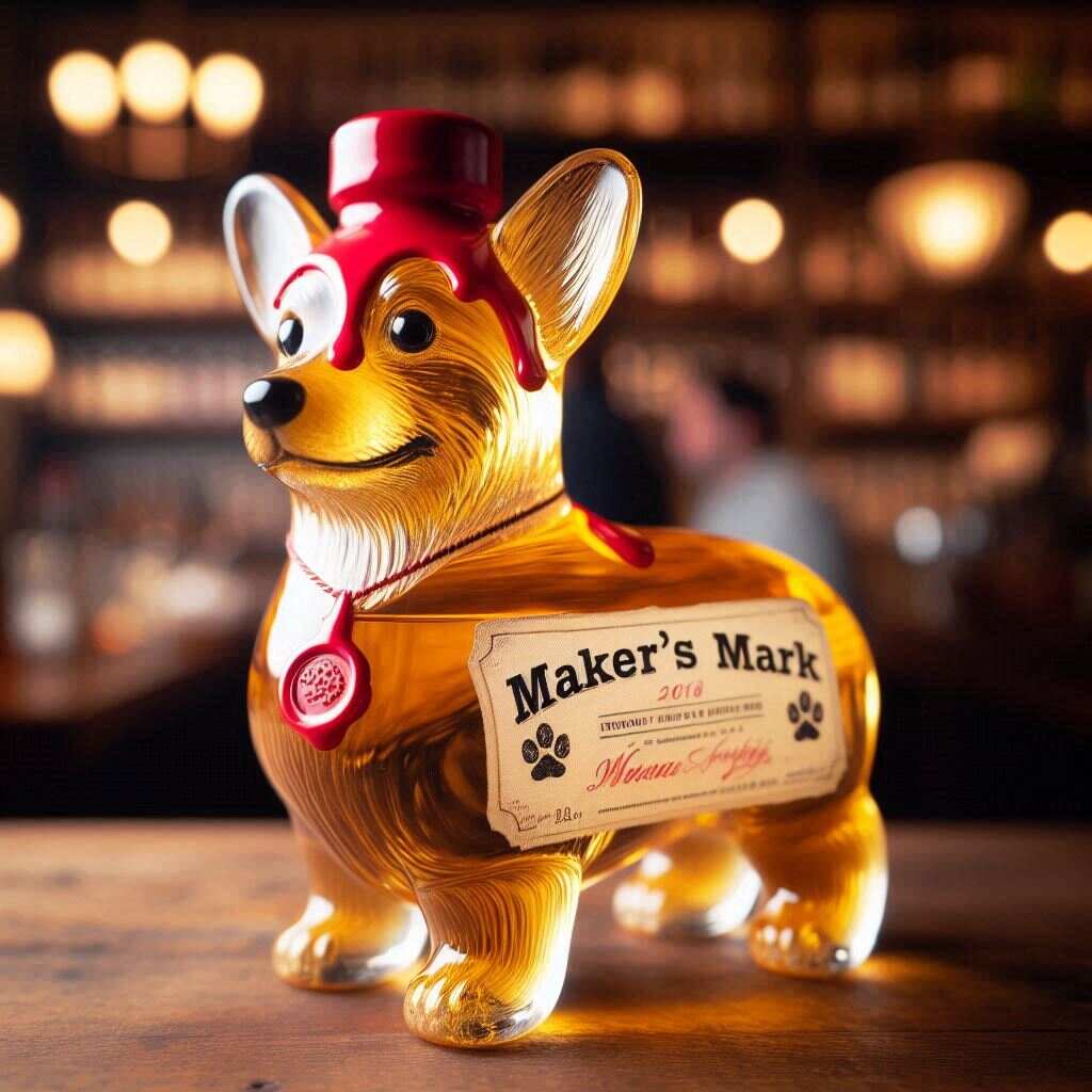 Corgi Whiskey Bottle