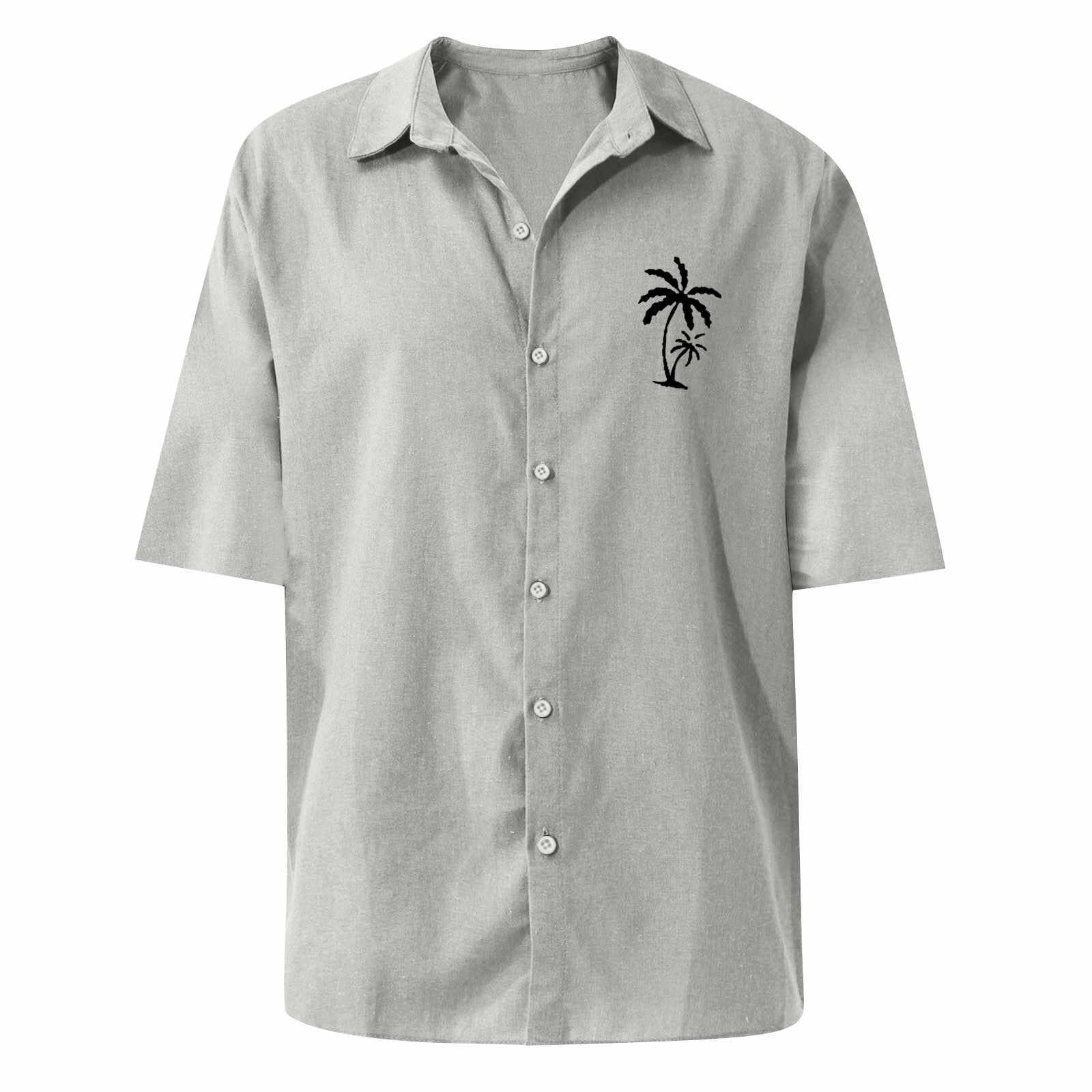 Classic Beach Men Polo Shirt Collar Short Sleeved Work Shirts for Men
