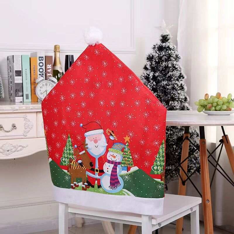 Christmas Chair Back Covers For Dinning Room Decoration
