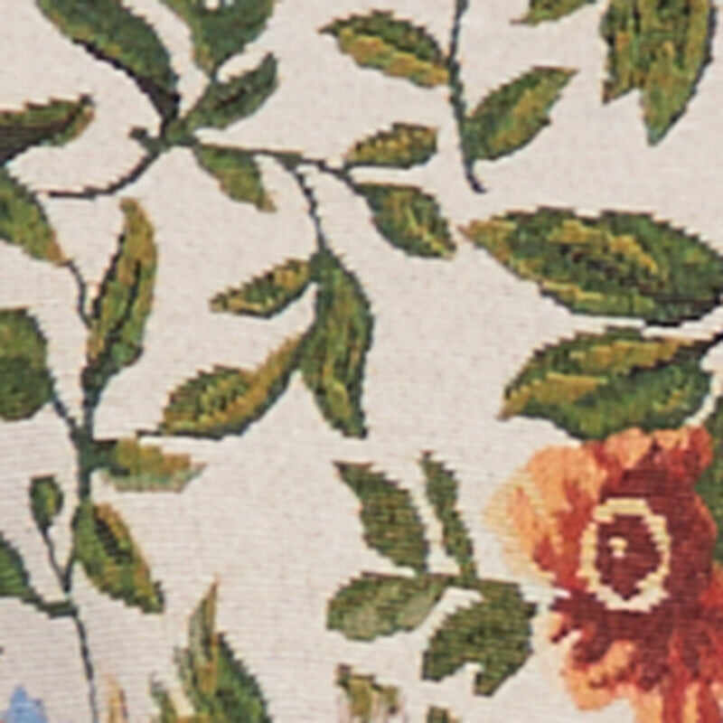 Floral Embroidered Jacquard Jacket with Varsity Stripes