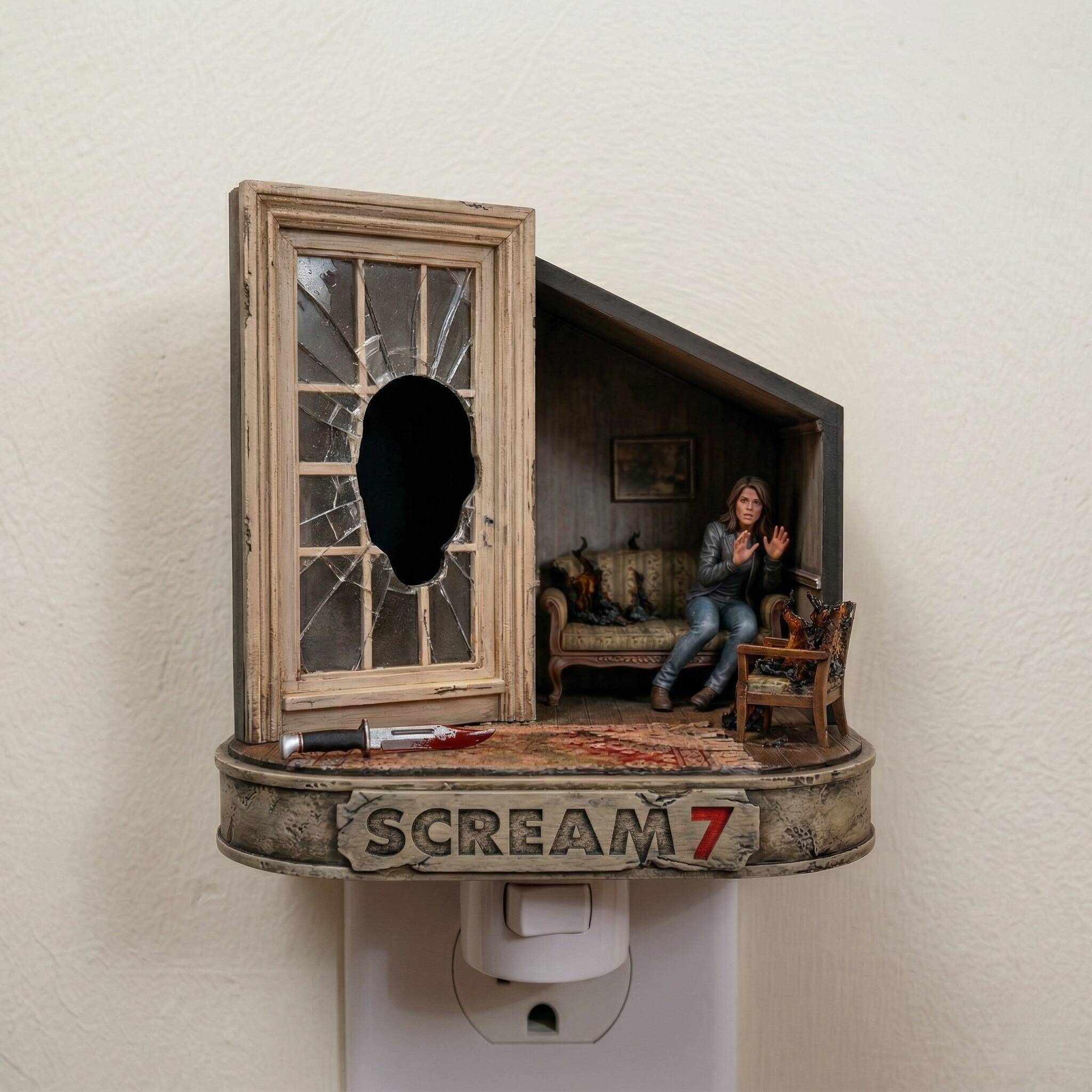 👻💡SCREAM 7 Ghost Face Night Light