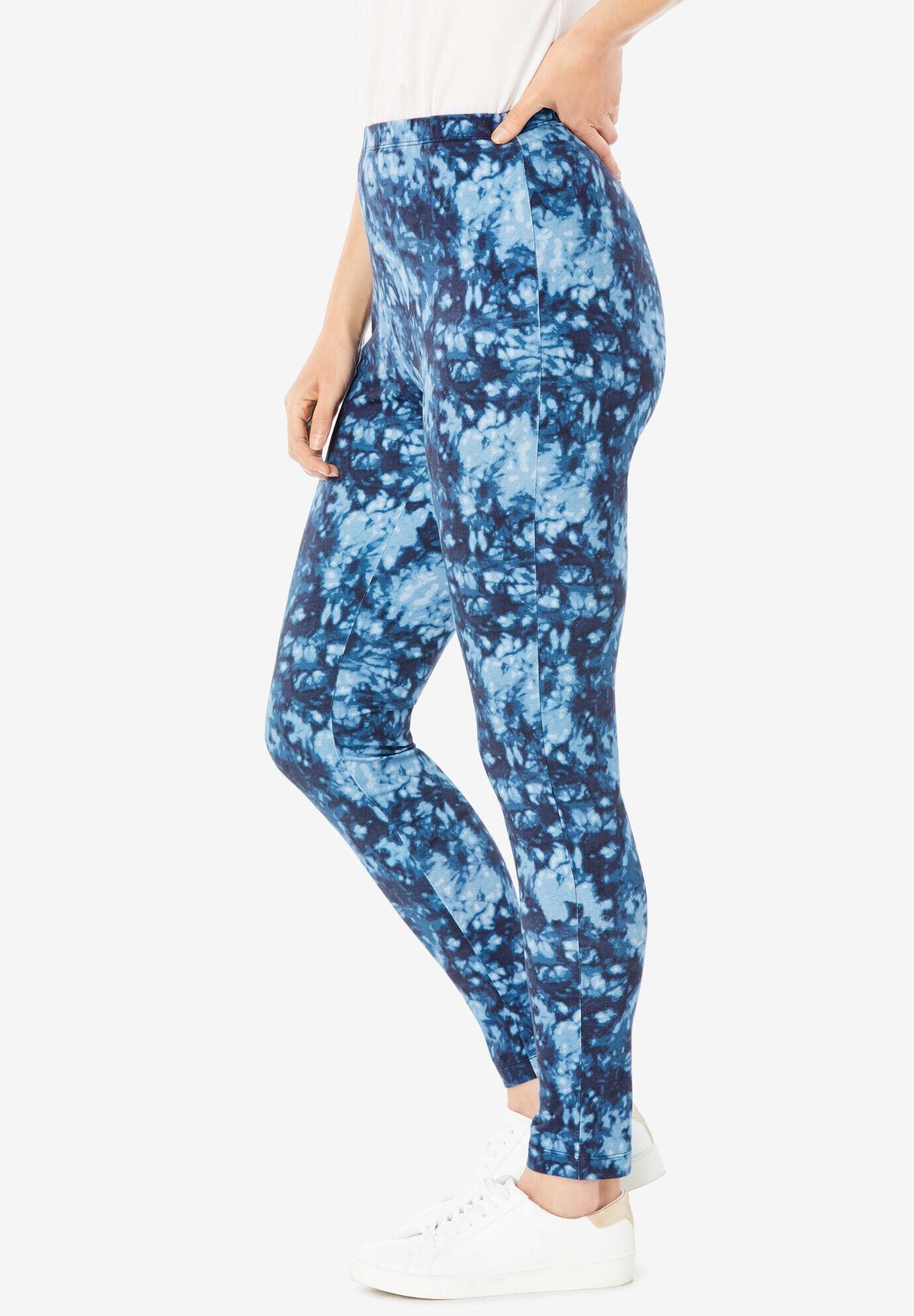 Stretch Cotton Printed Legging
