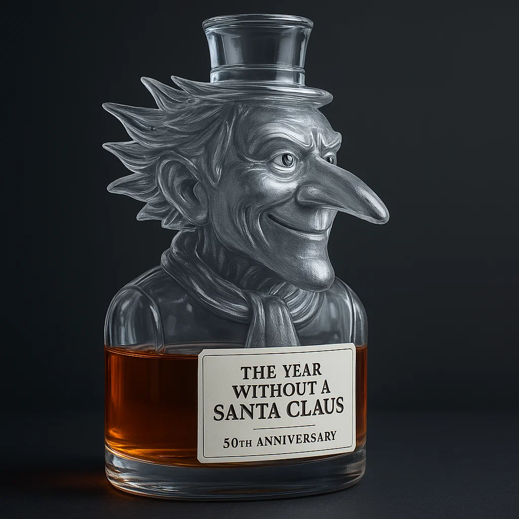 The Year Without a Santa Claus 50th Anniversary Bottle