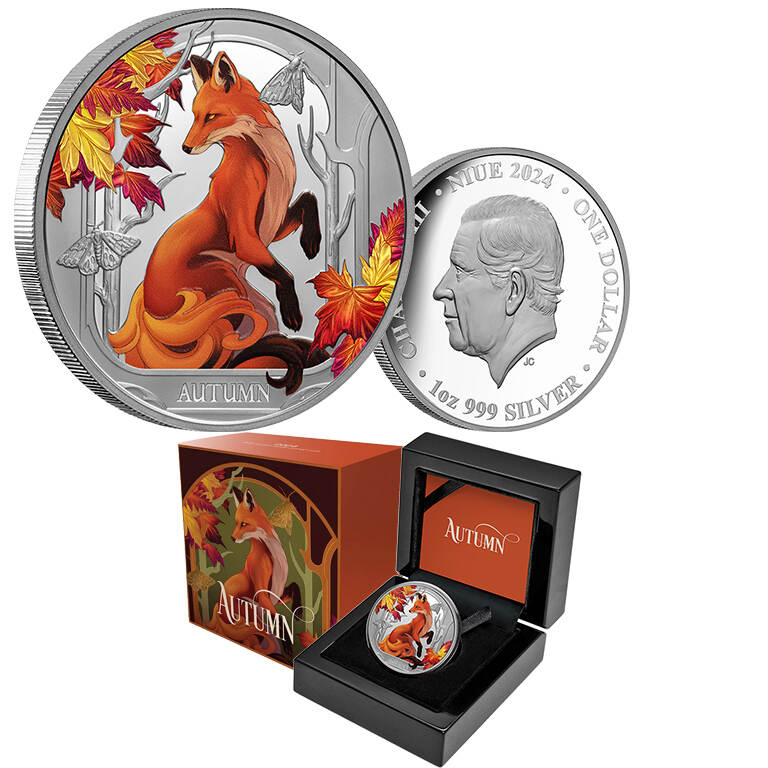 Seasons 2024 $1 Autumn 1oz Silver Proof Coin