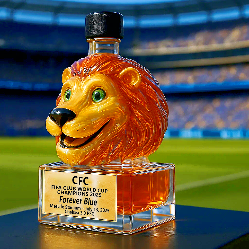 CHELSEA F.C. FIFA CLUB WORLD CUP CHAMPIONS Whiskey Bottle