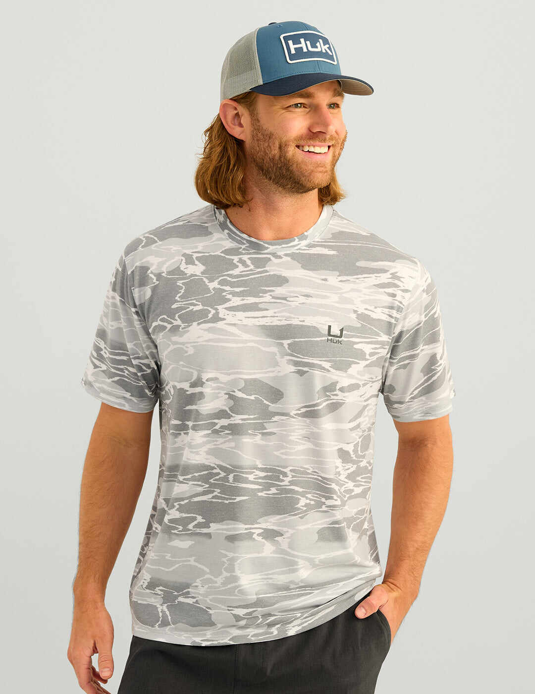 Leeward Short Sleeve Camo Crew