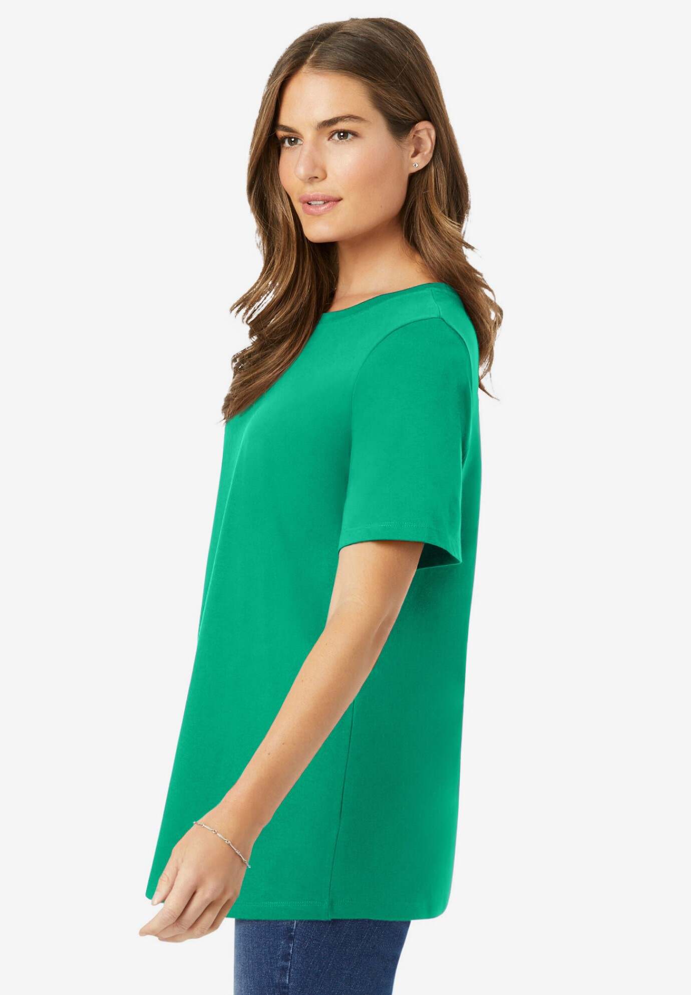 Perfect Short-Sleeve Crewneck Tee