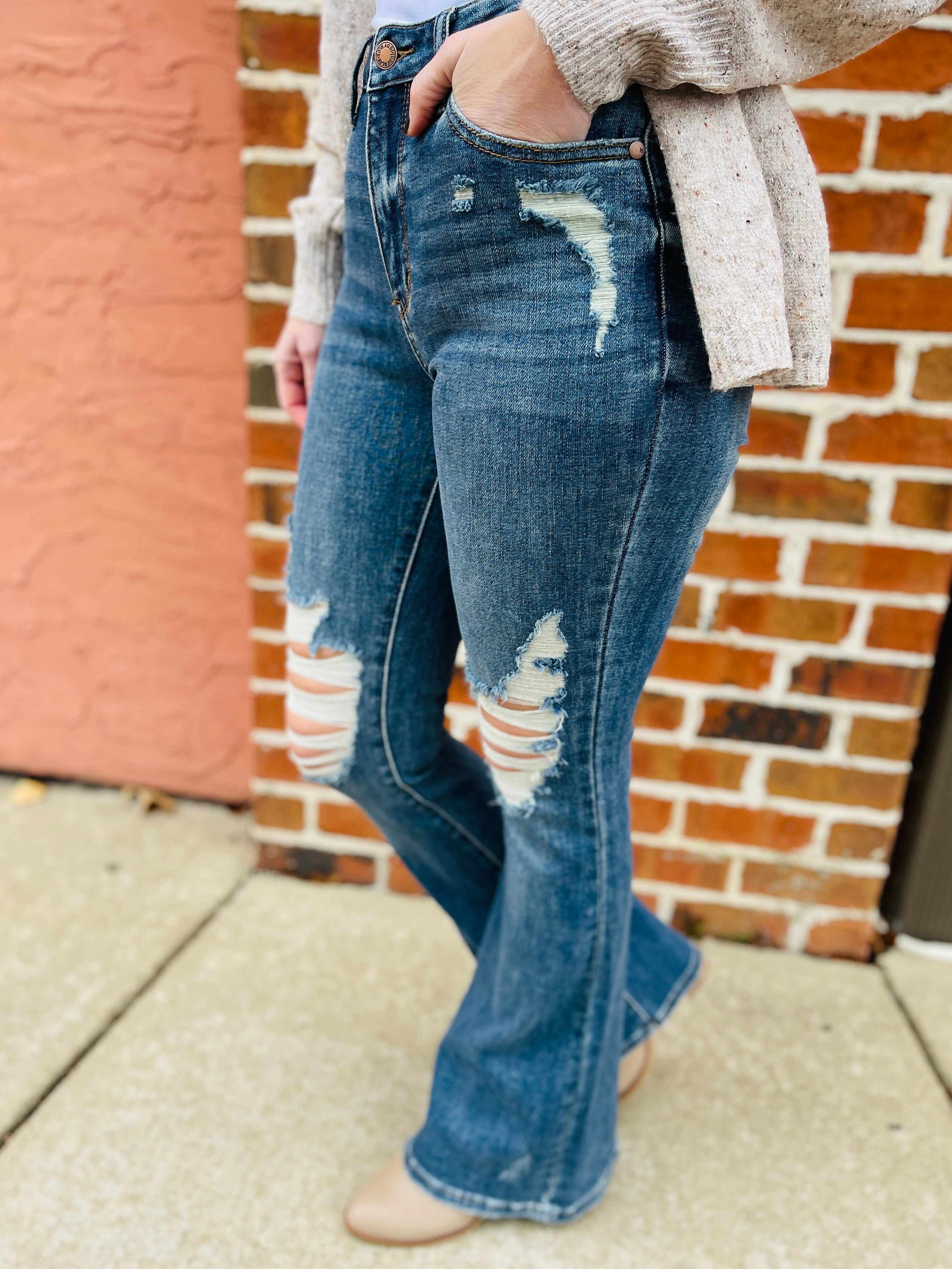 PLUS/REG Flare to There Flare Jeans